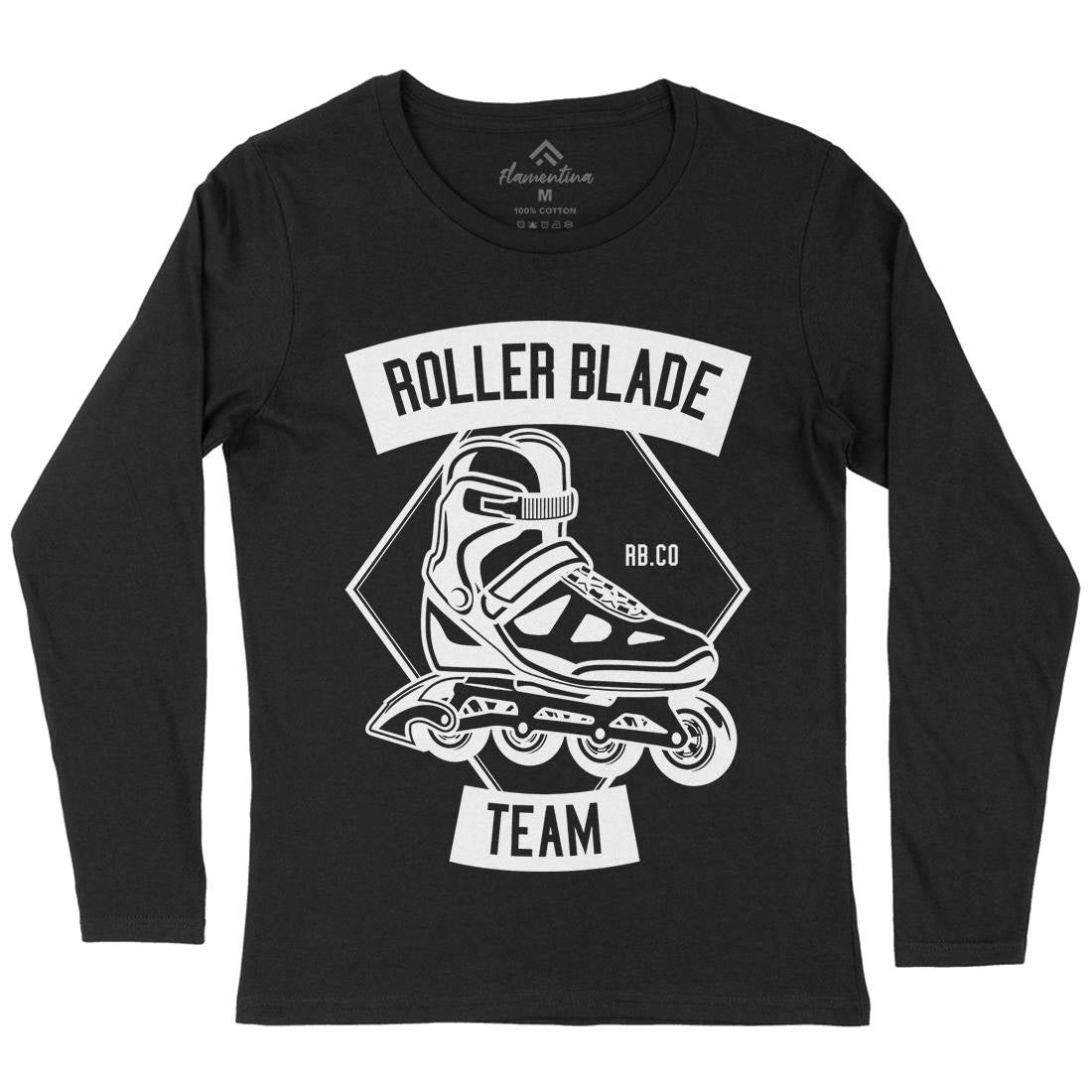 Roller Blade Womens Long Sleeve T-Shirt Skate B614