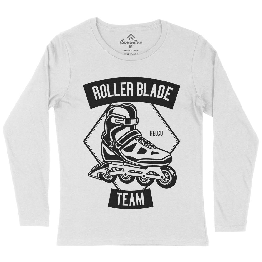 Roller Blade Womens Long Sleeve T-Shirt Skate B614