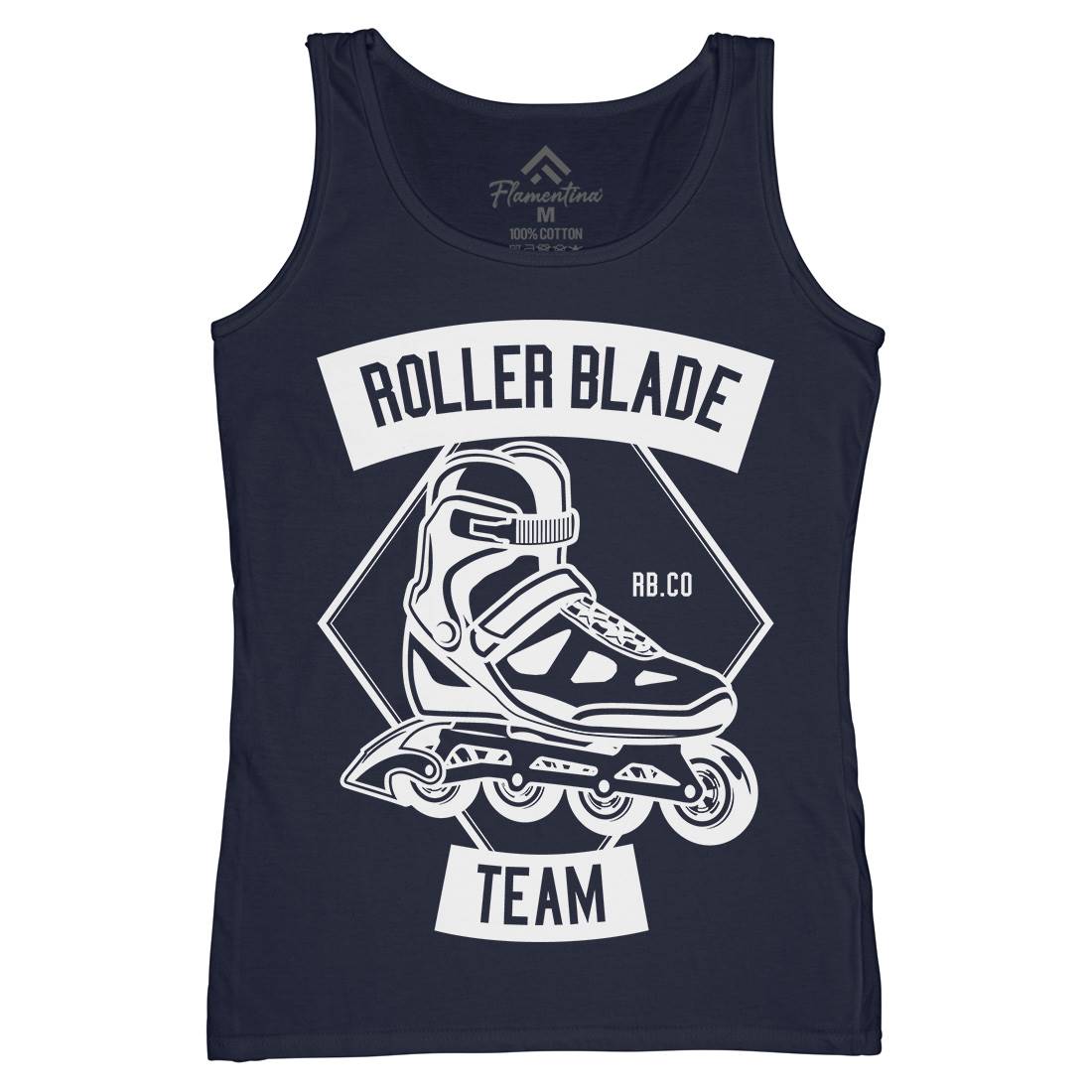 Roller Blade Womens Organic Tank Top Vest Skate B614