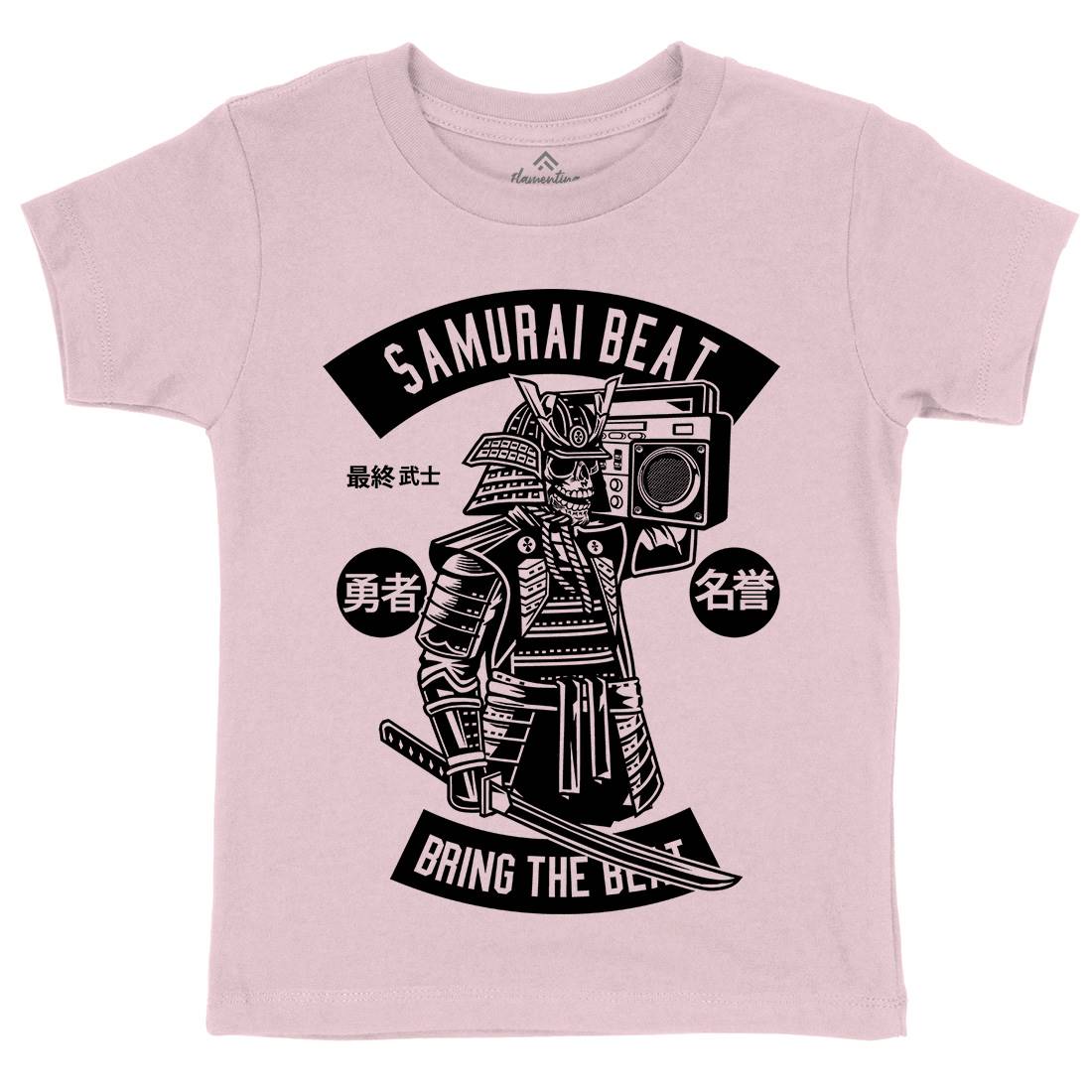 Samurai Beat Kids Crew Neck T-Shirt Asian B615