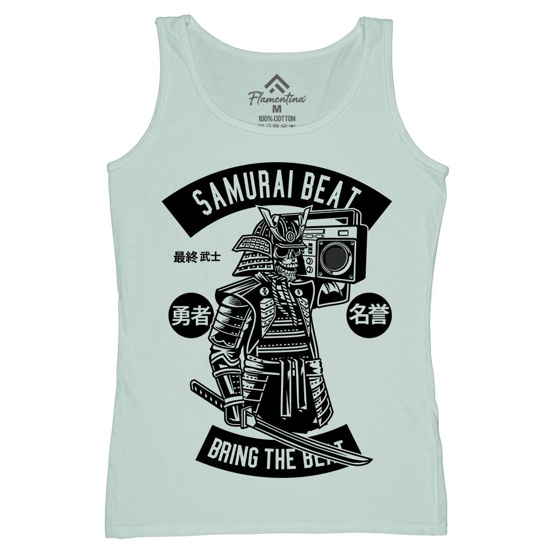 Samurai Beat Womens Organic Tank Top Vest Asian B615