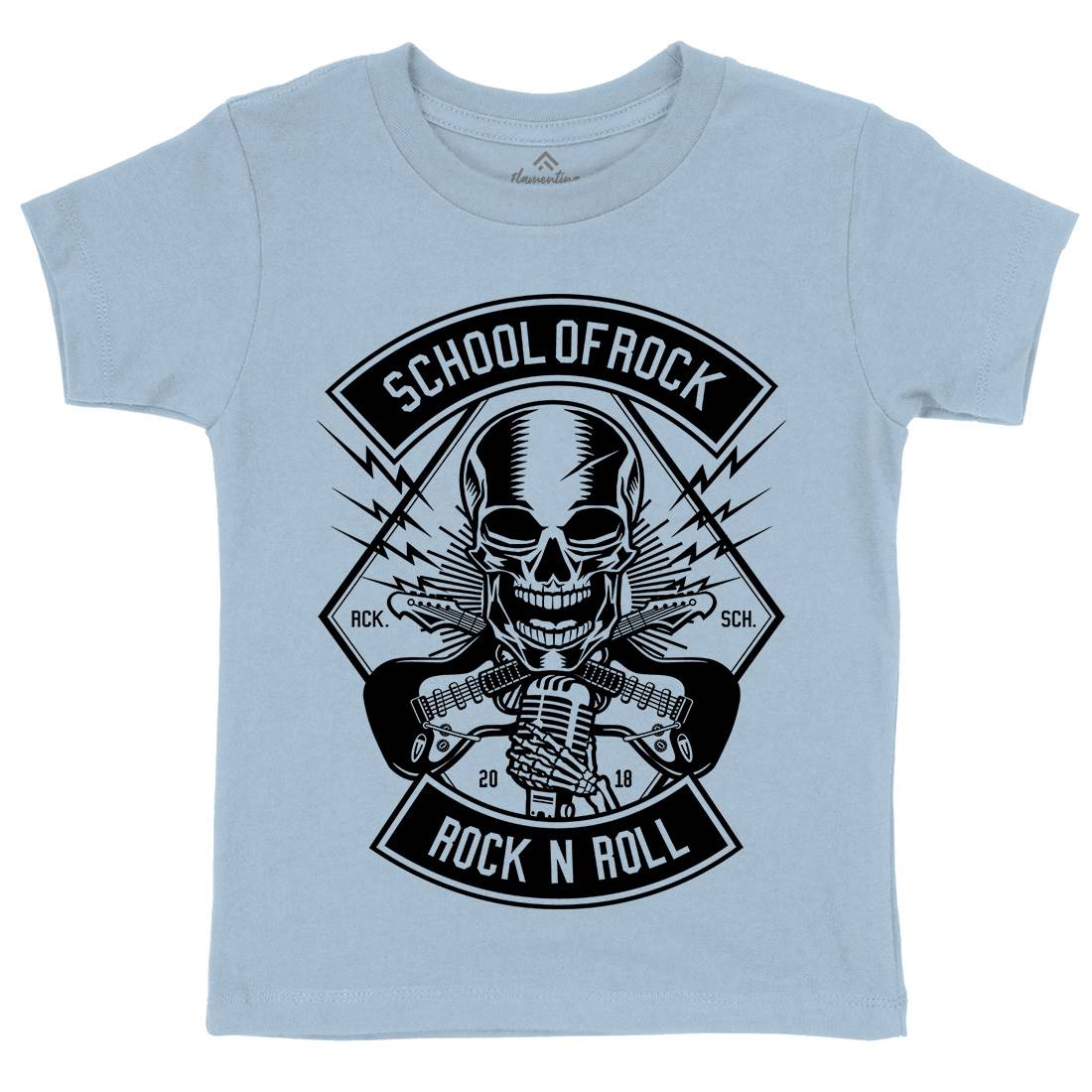 Rock School Kids Crew Neck T-Shirt Music B617