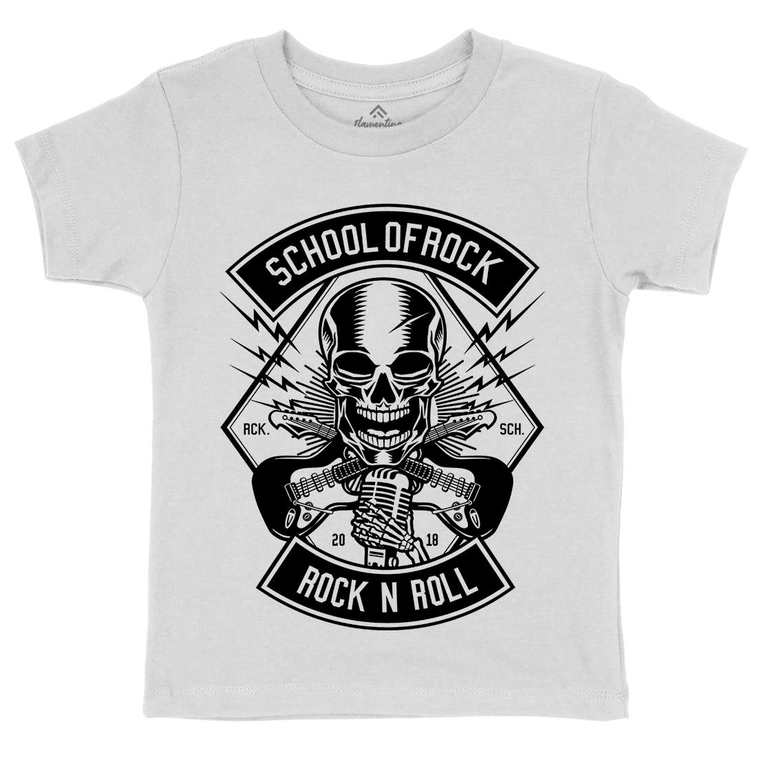 Rock School Kids Crew Neck T-Shirt Music B617