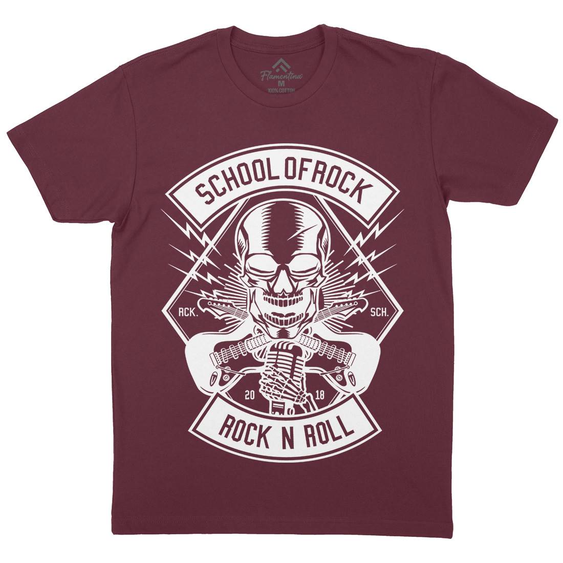 Rock School Mens Crew Neck T-Shirt Music B617