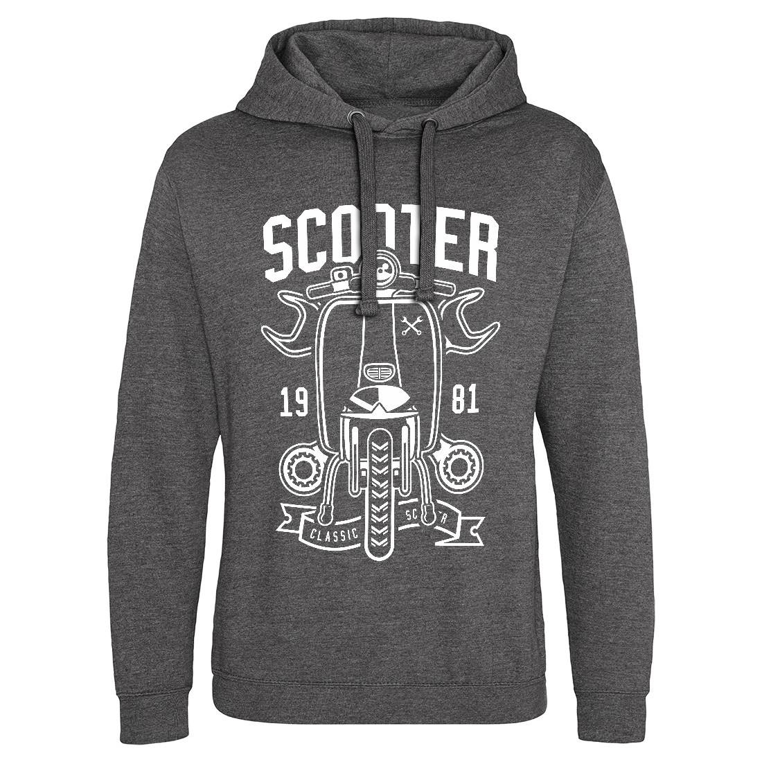 Scooter Classic Mens Hoodie Without Pocket Motorcycles B618