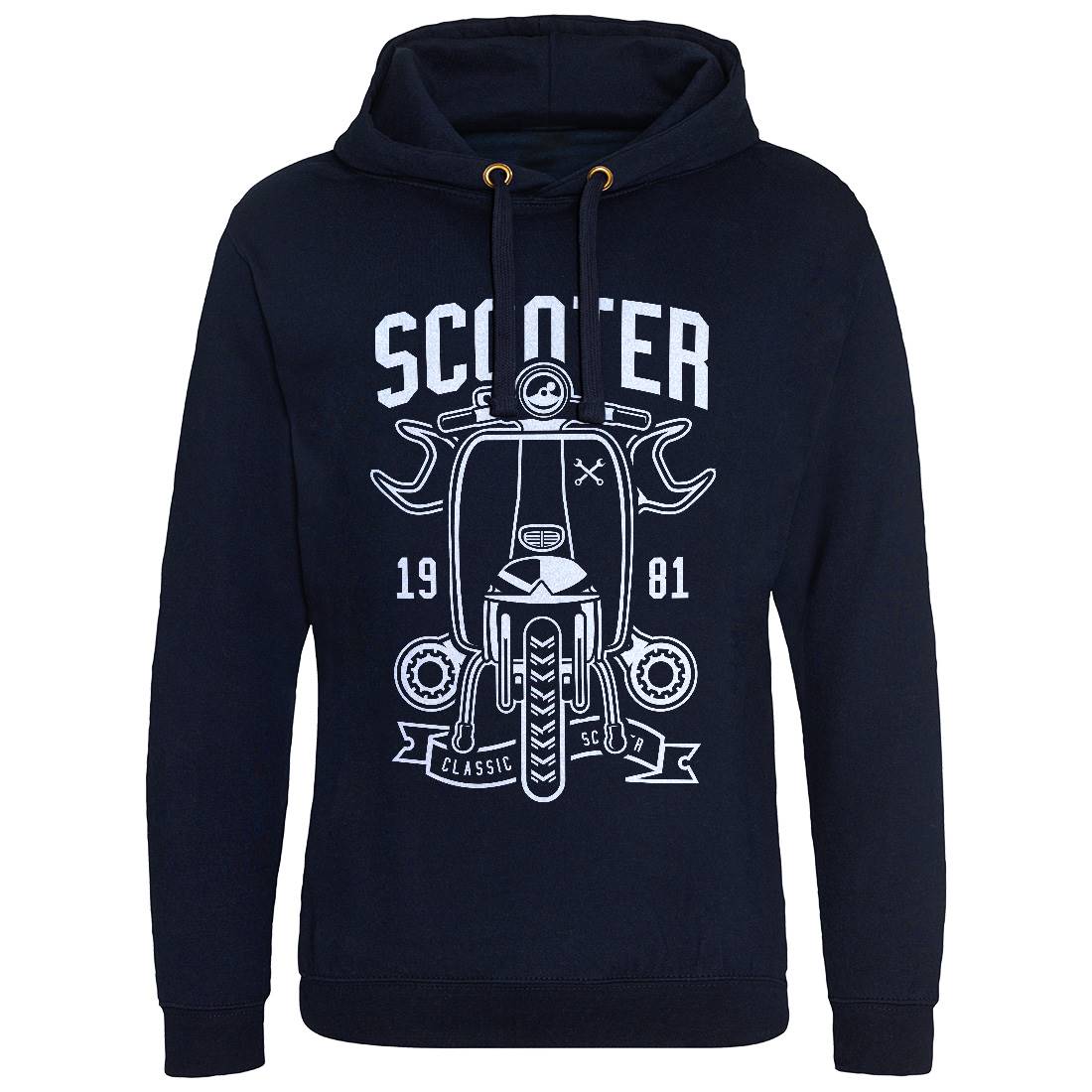 Scooter Classic Mens Hoodie Without Pocket Motorcycles B618