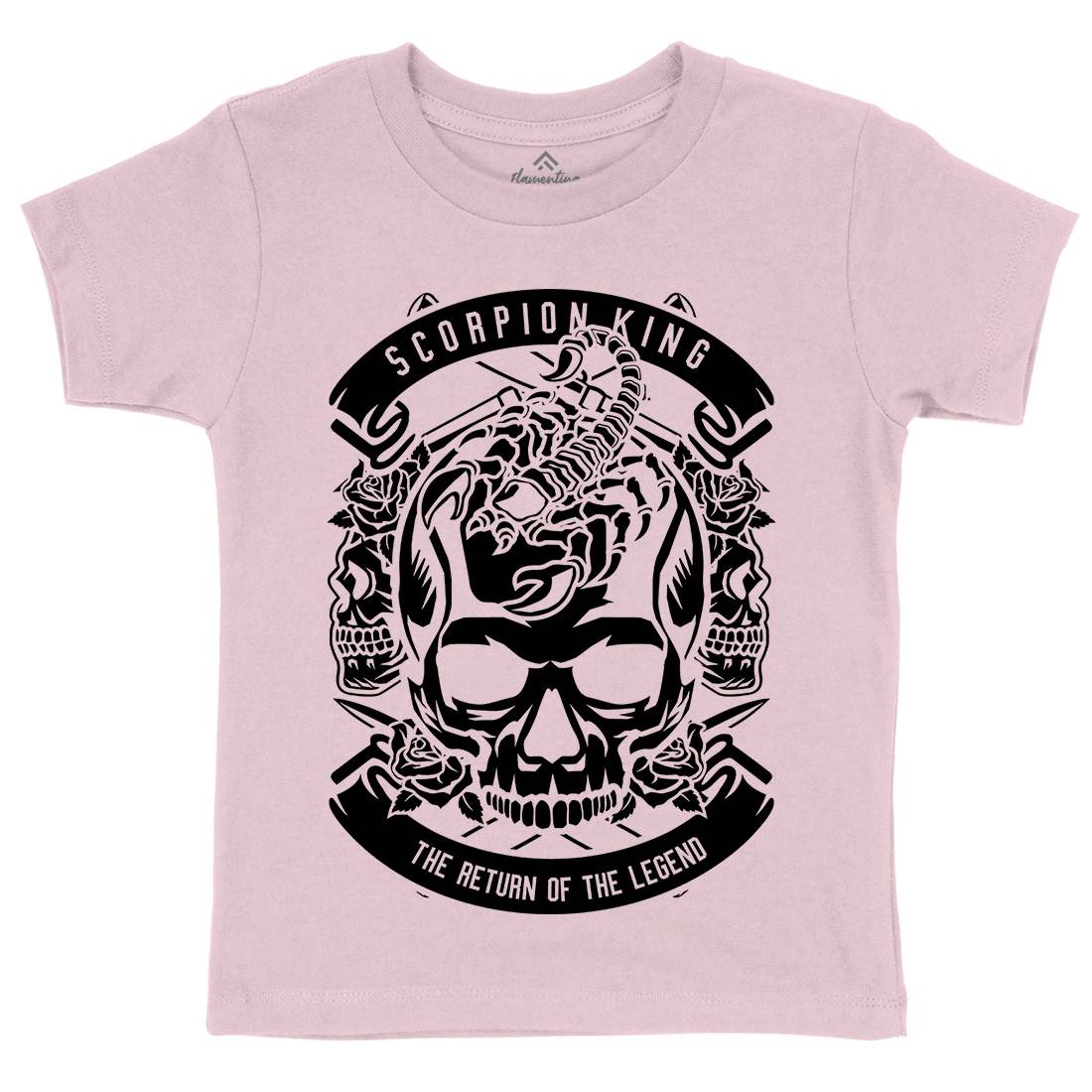 King Scorpion Kids Organic Crew Neck T-Shirt Animals B619