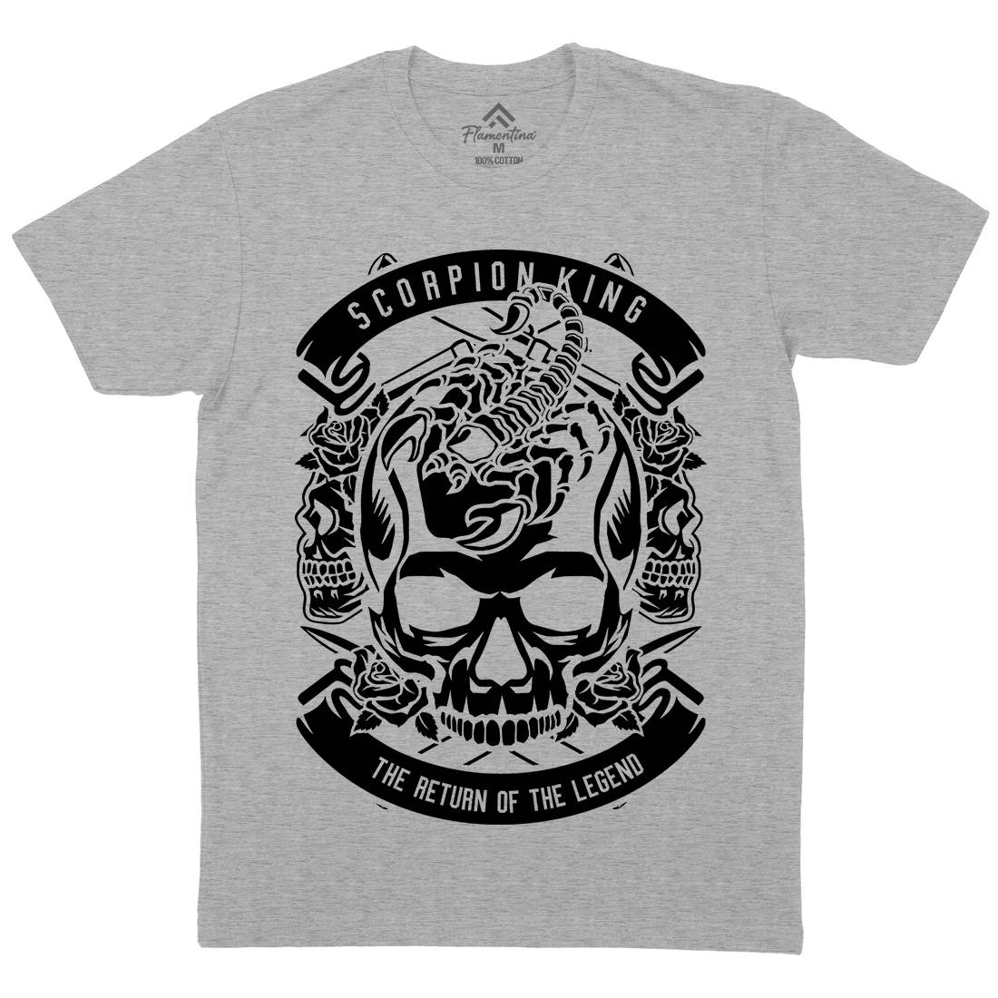 King Scorpion Mens Crew Neck T-Shirt Animals B619