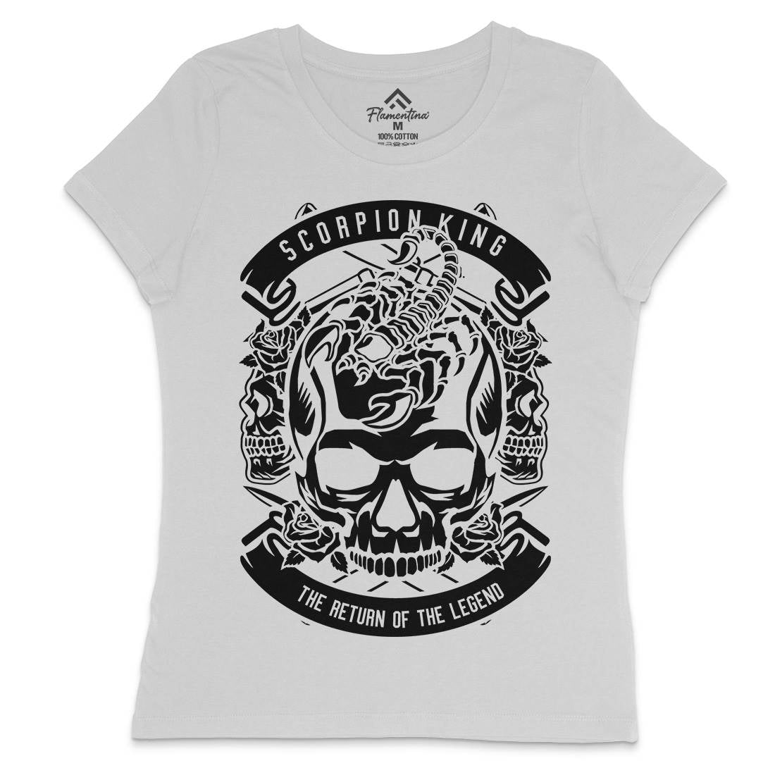 King Scorpion Womens Crew Neck T-Shirt Animals B619