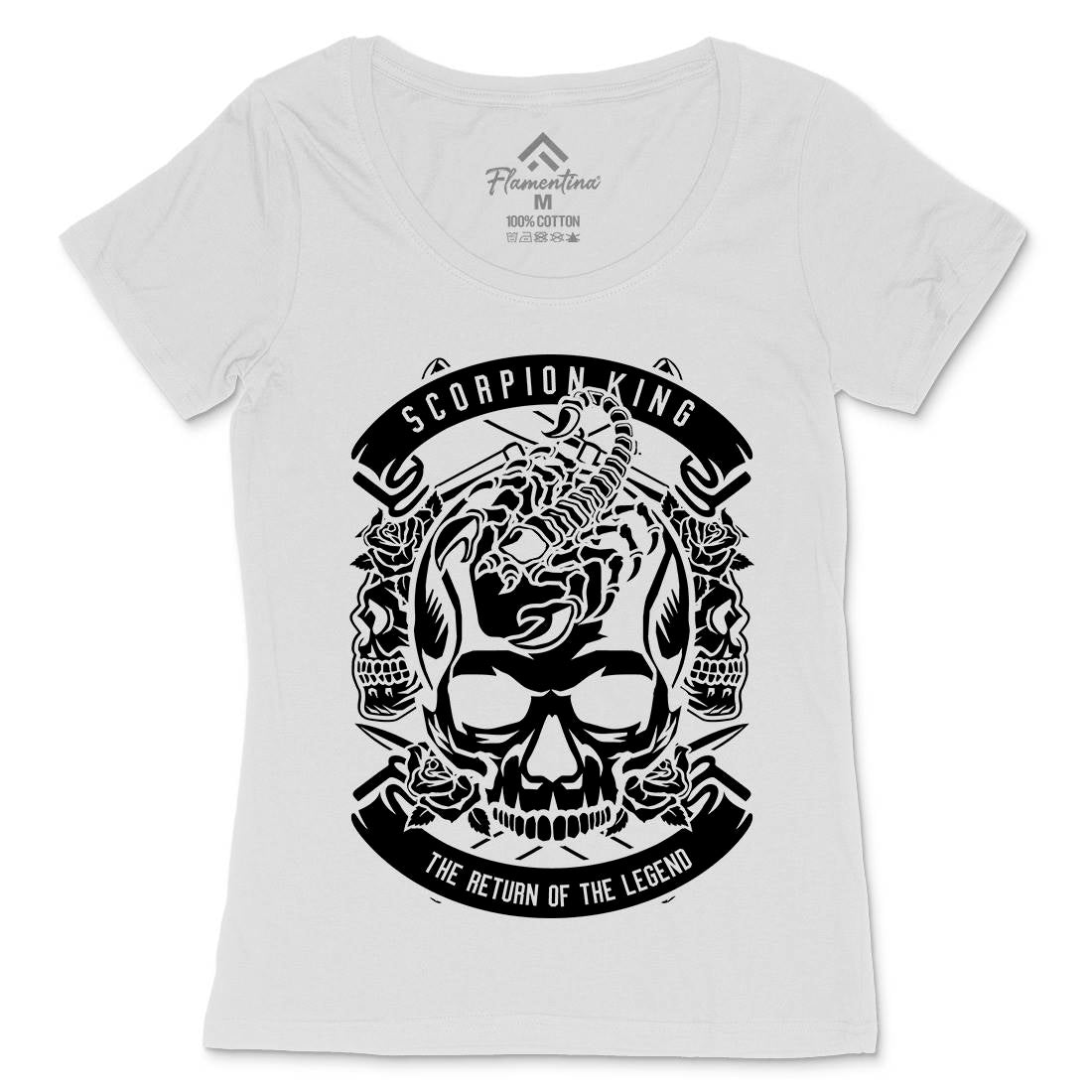 King Scorpion Womens Scoop Neck T-Shirt Animals B619