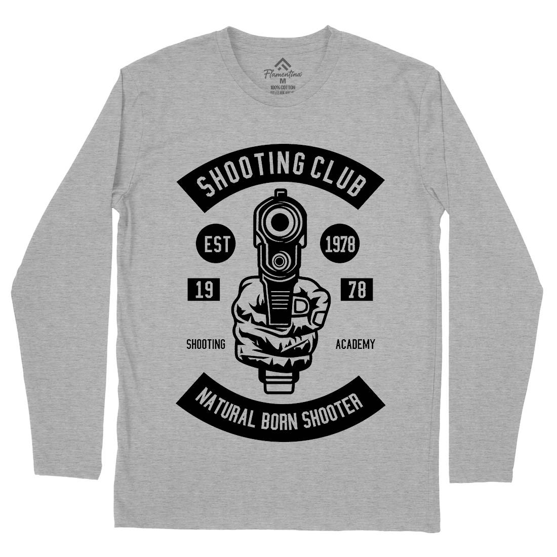 Shooting Club Mens Long Sleeve T-Shirt Sport B621