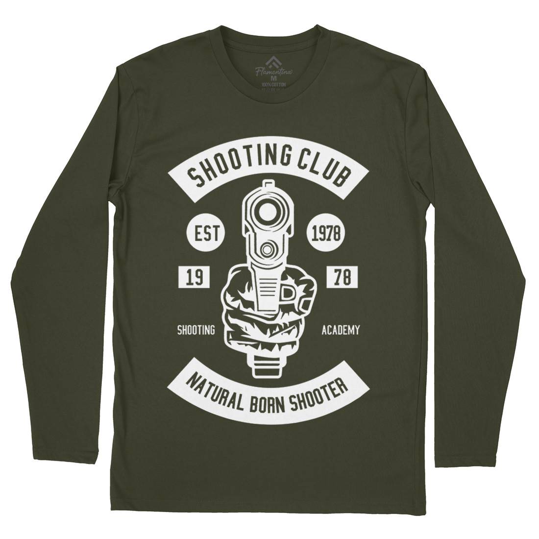 Shooting Club Mens Long Sleeve T-Shirt Sport B621