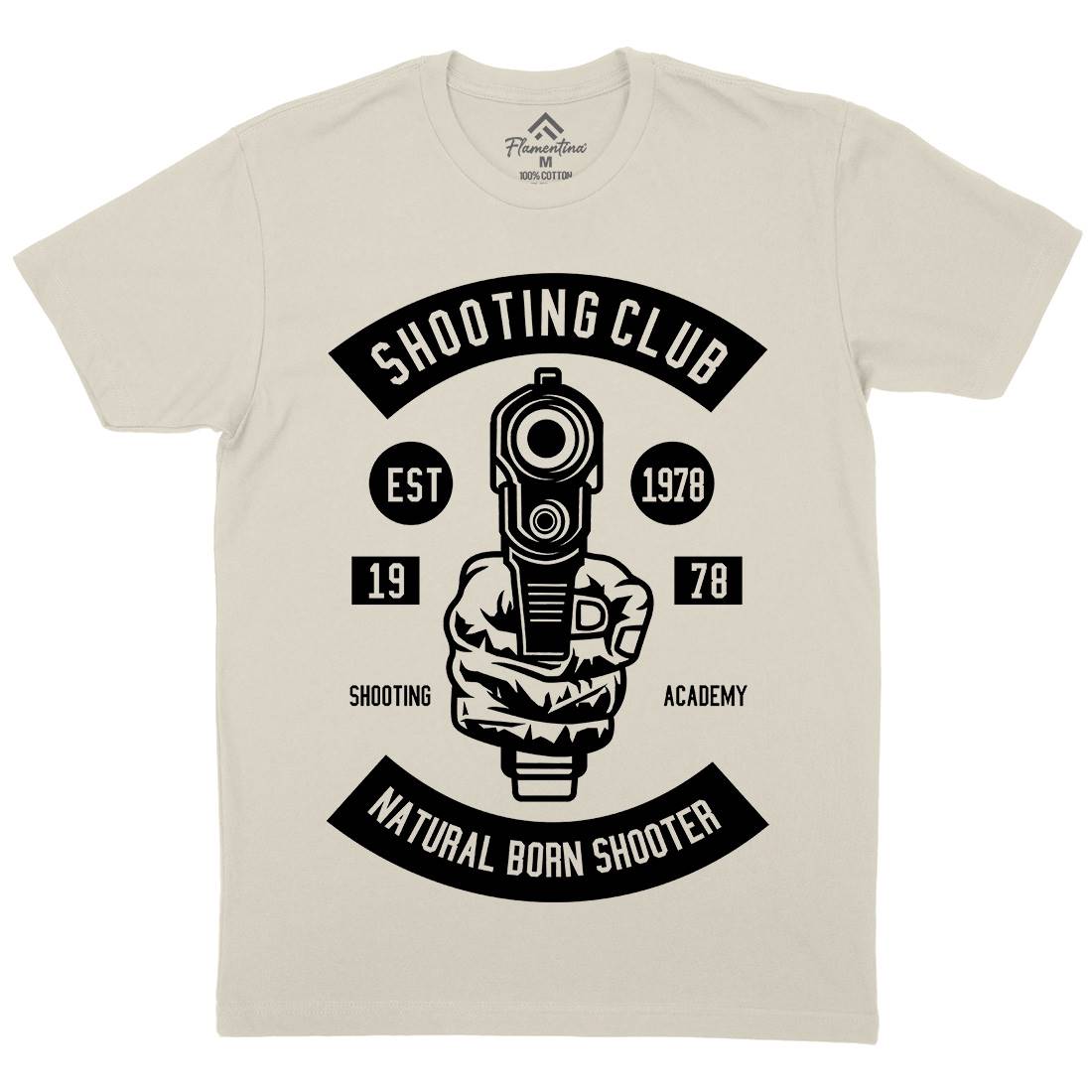 Shooting Club Mens Organic Crew Neck T-Shirt Sport B621