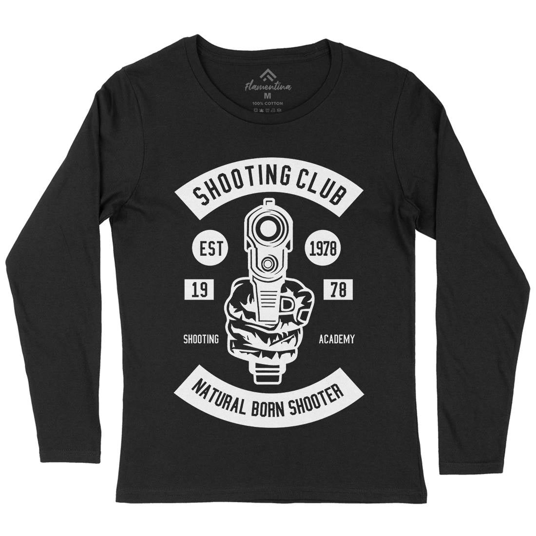 Shooting Club Womens Long Sleeve T-Shirt Sport B621