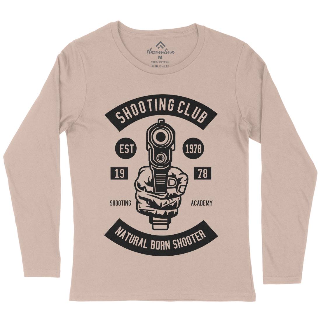 Shooting Club Womens Long Sleeve T-Shirt Sport B621