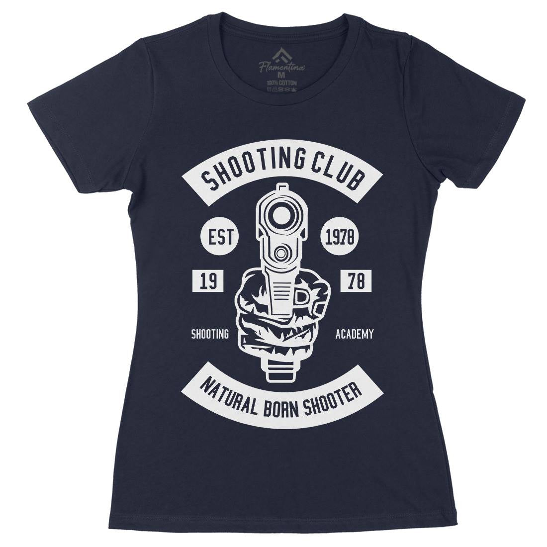 Shooting Club Womens Organic Crew Neck T-Shirt Sport B621