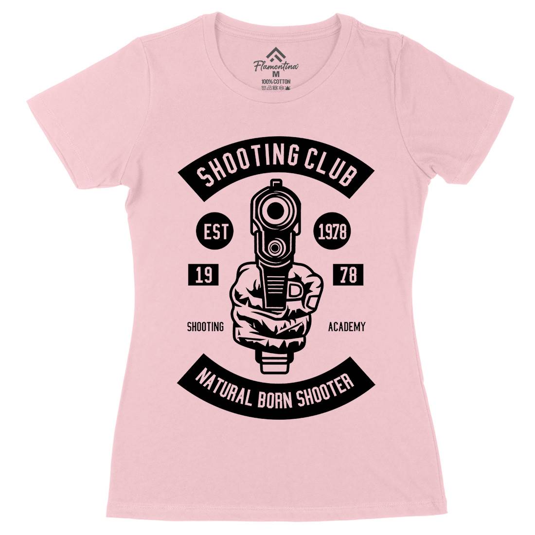 Shooting Club Womens Organic Crew Neck T-Shirt Sport B621