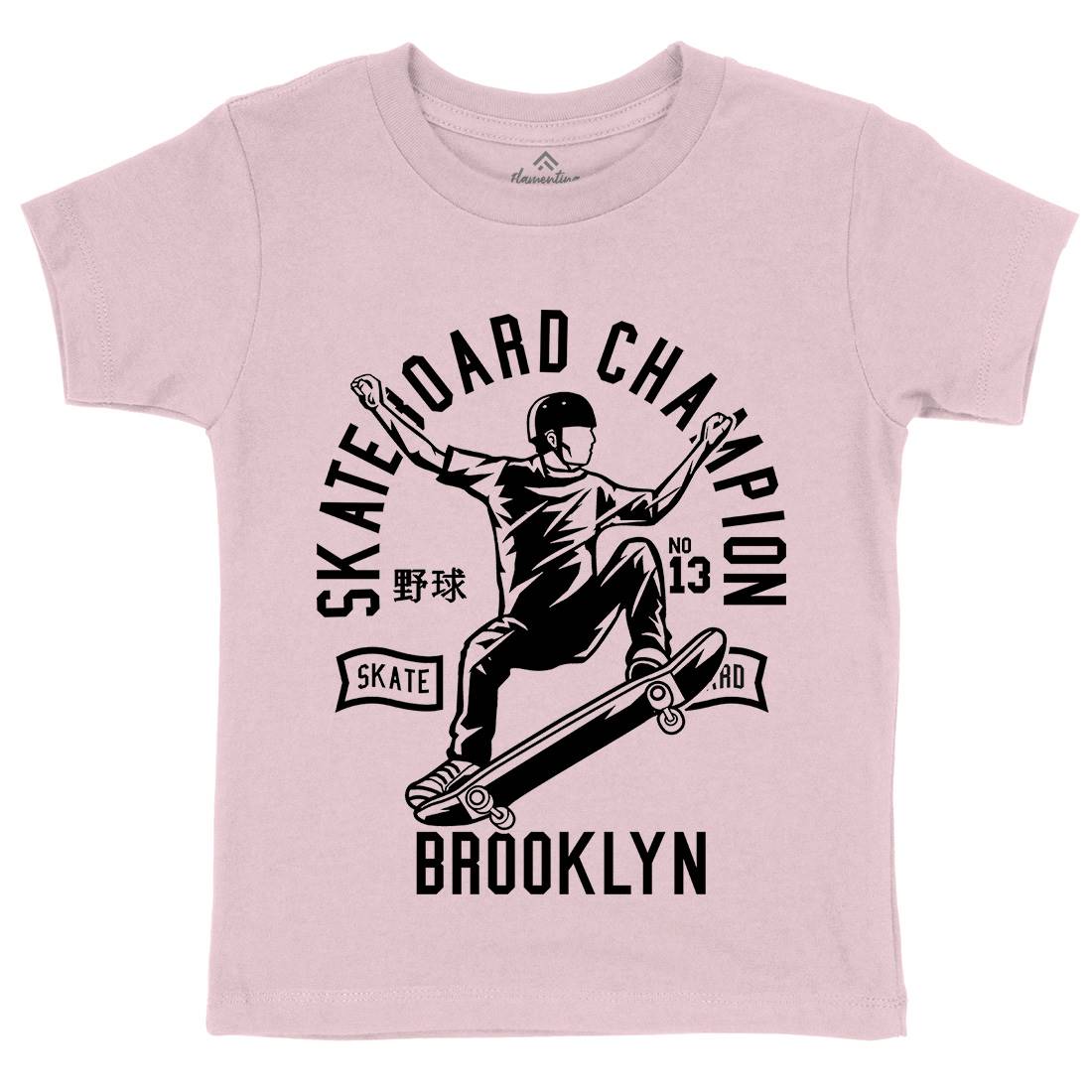 Skateboard Champion Kids Organic Crew Neck T-Shirt Skate B622