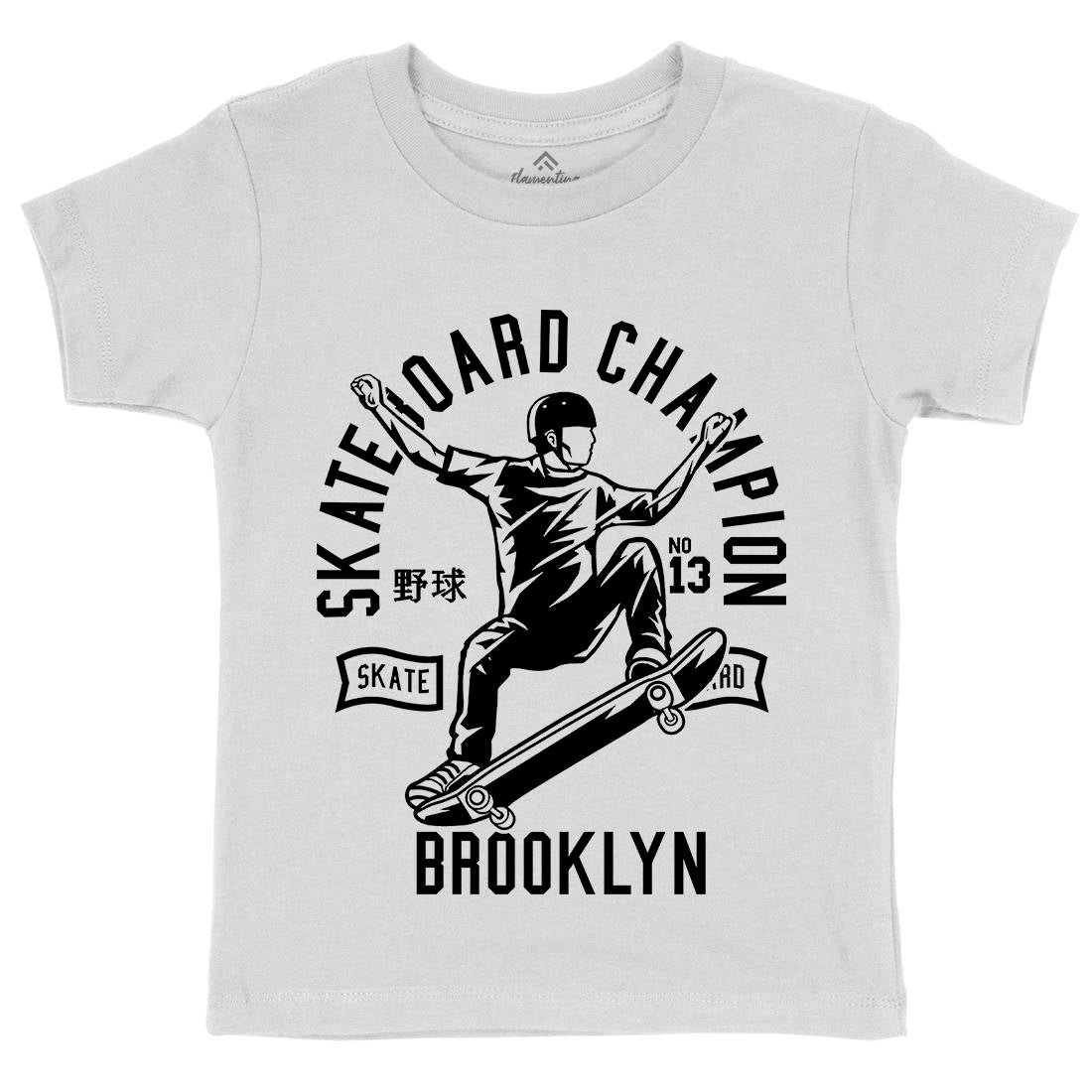 Skateboard Champion Kids Organic Crew Neck T-Shirt Skate B622