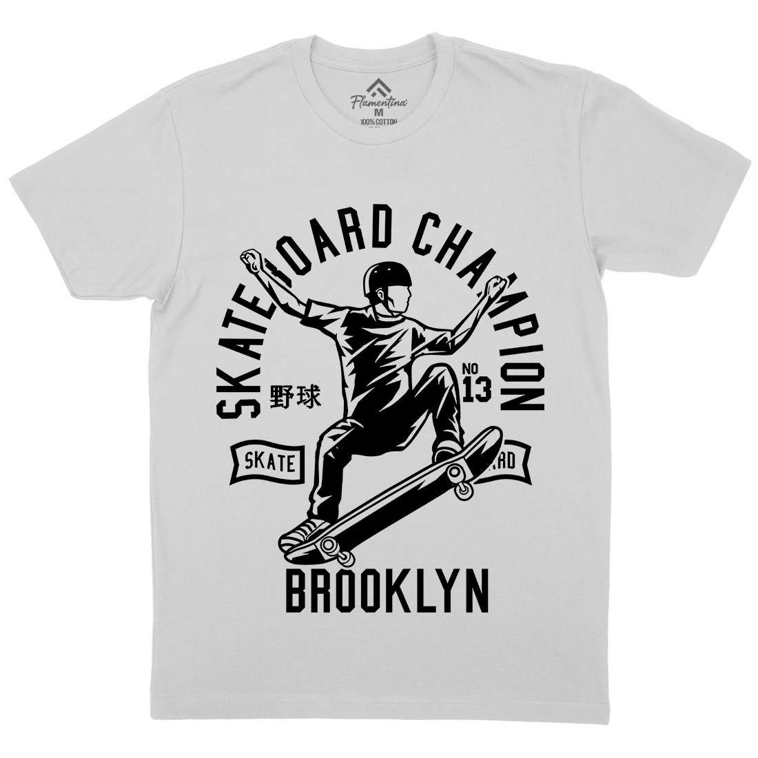 Skateboard Champion Mens Crew Neck T-Shirt Skate B622
