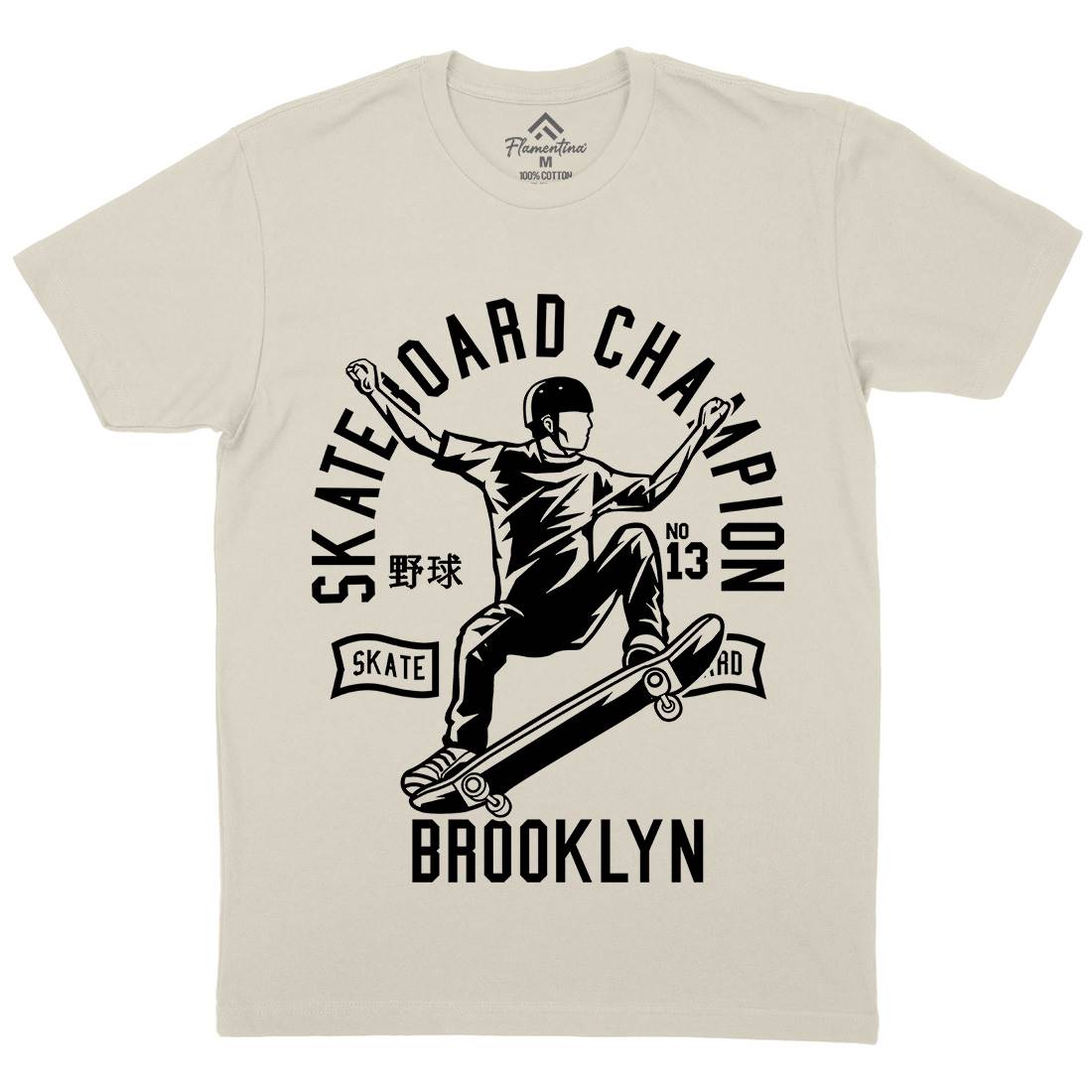 Skateboard Champion Mens Organic Crew Neck T-Shirt Skate B622