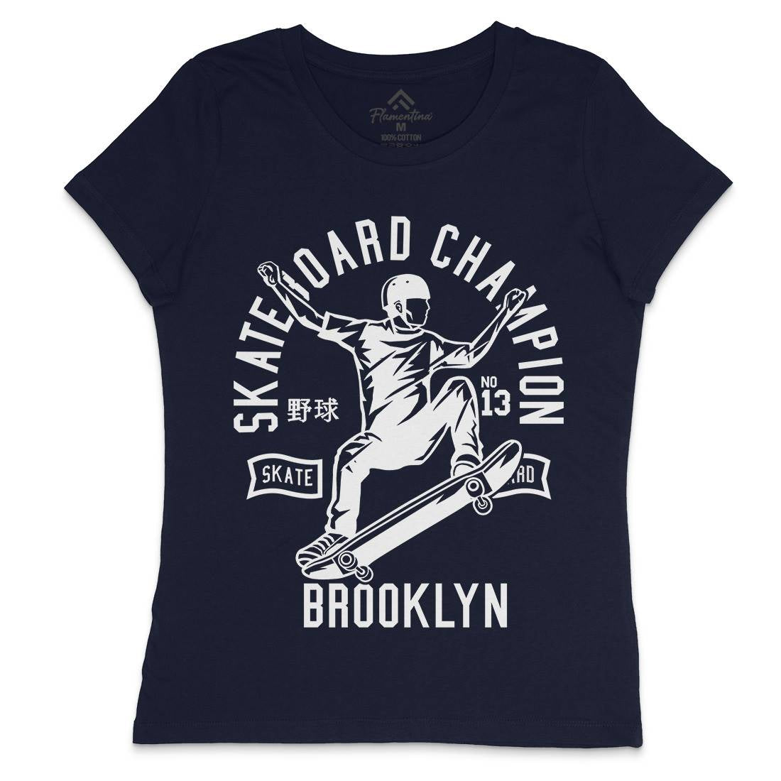Skateboard Champion Womens Crew Neck T-Shirt Skate B622