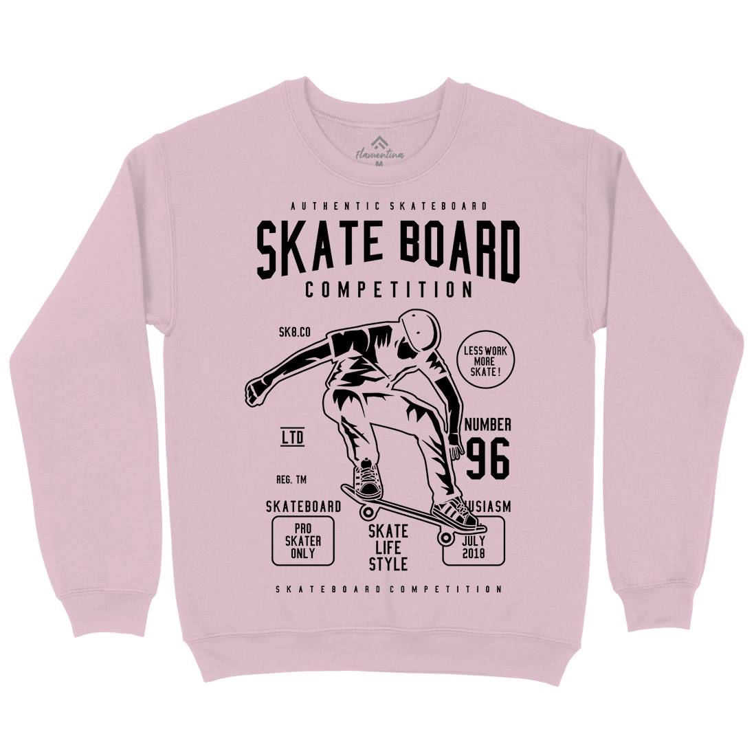 Skateboard Competition Kids Crew Neck Sweatshirt Skate B623