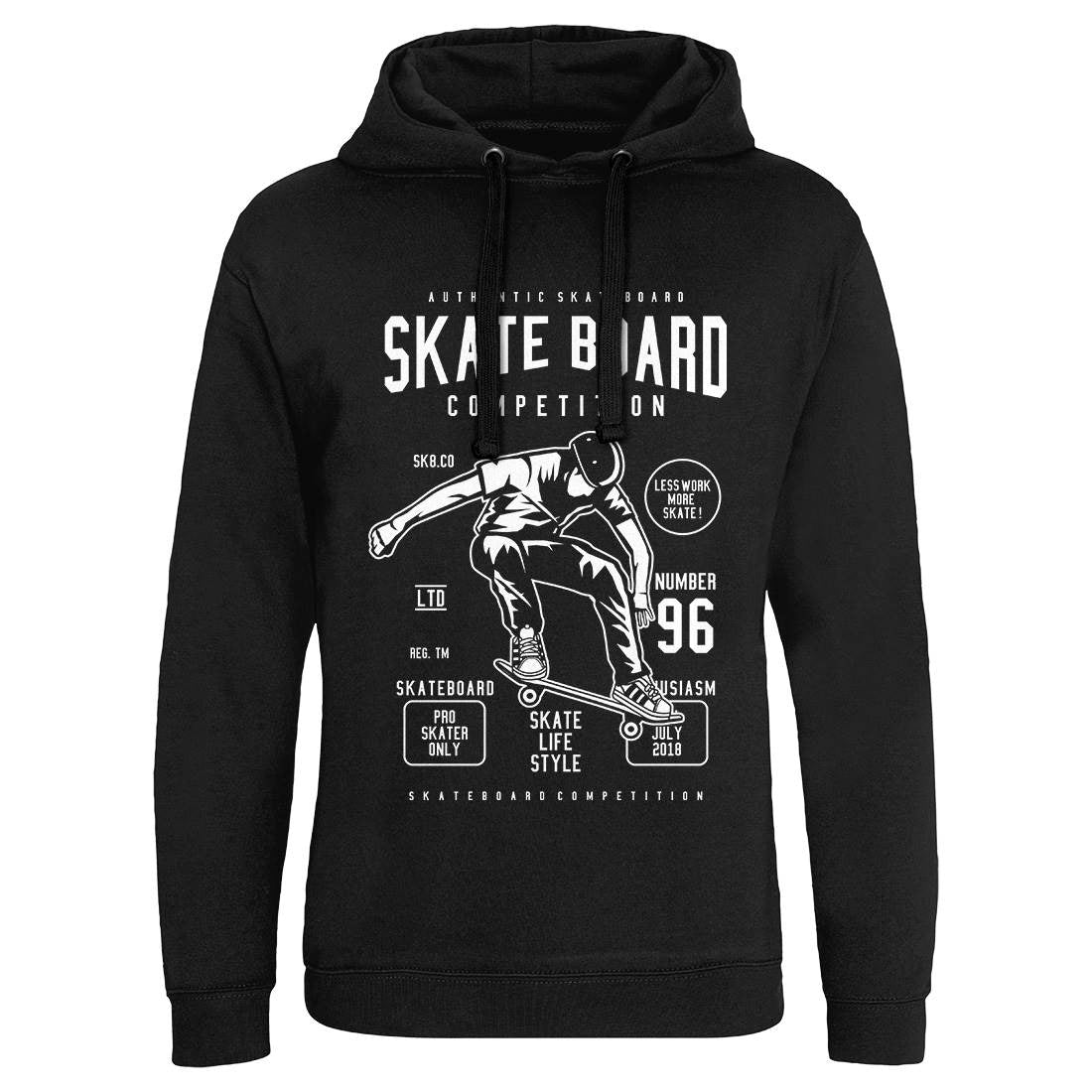 Skateboard Competition Mens Hoodie Without Pocket Skate B623