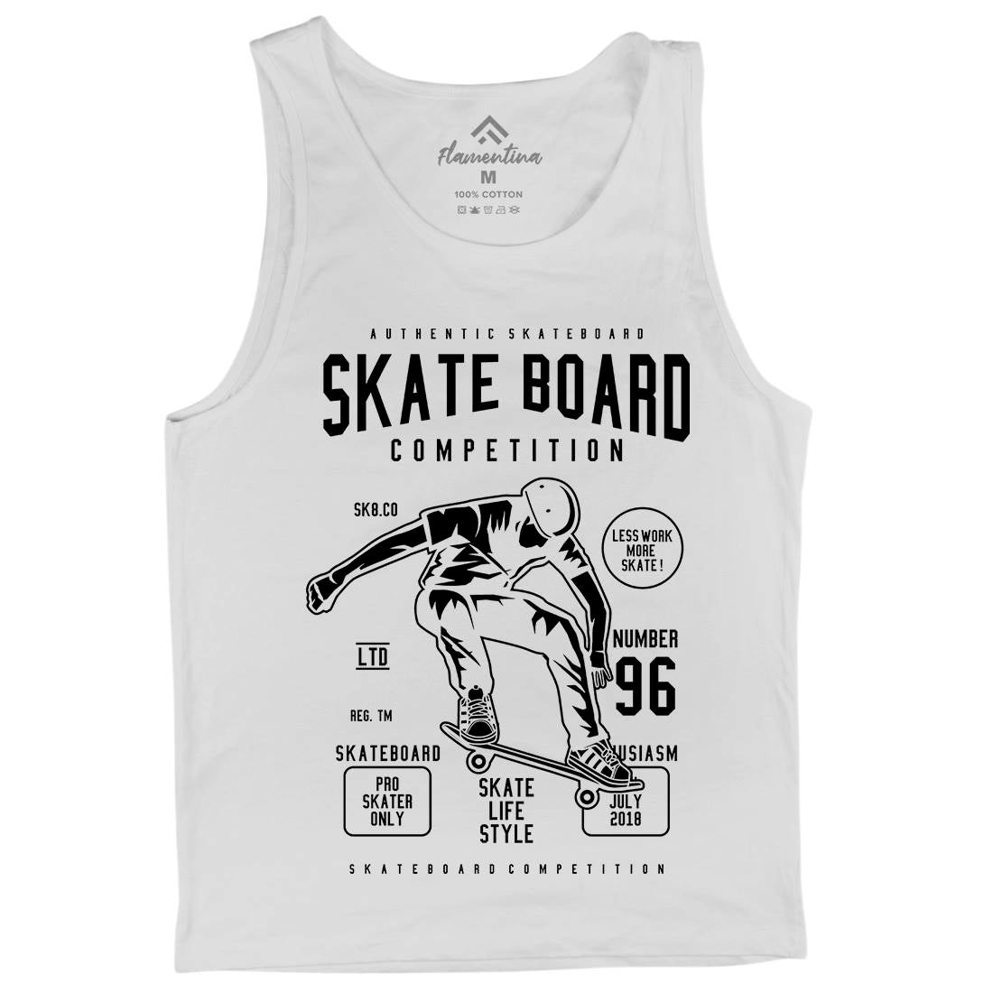 Skateboard Competition Mens Tank Top Vest Skate B623