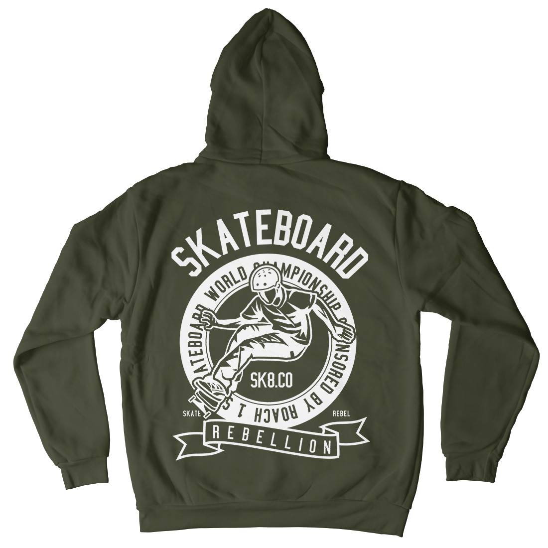 Skateboard Rebellion Kids Crew Neck Hoodie Skate B624