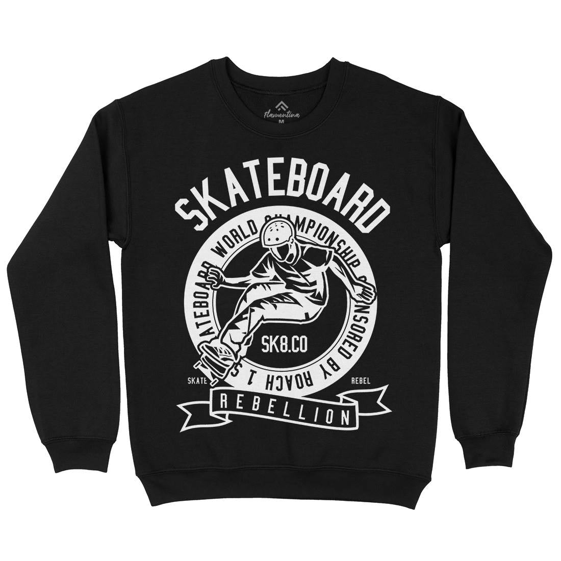 Skateboard Rebellion Kids Crew Neck Sweatshirt Skate B624