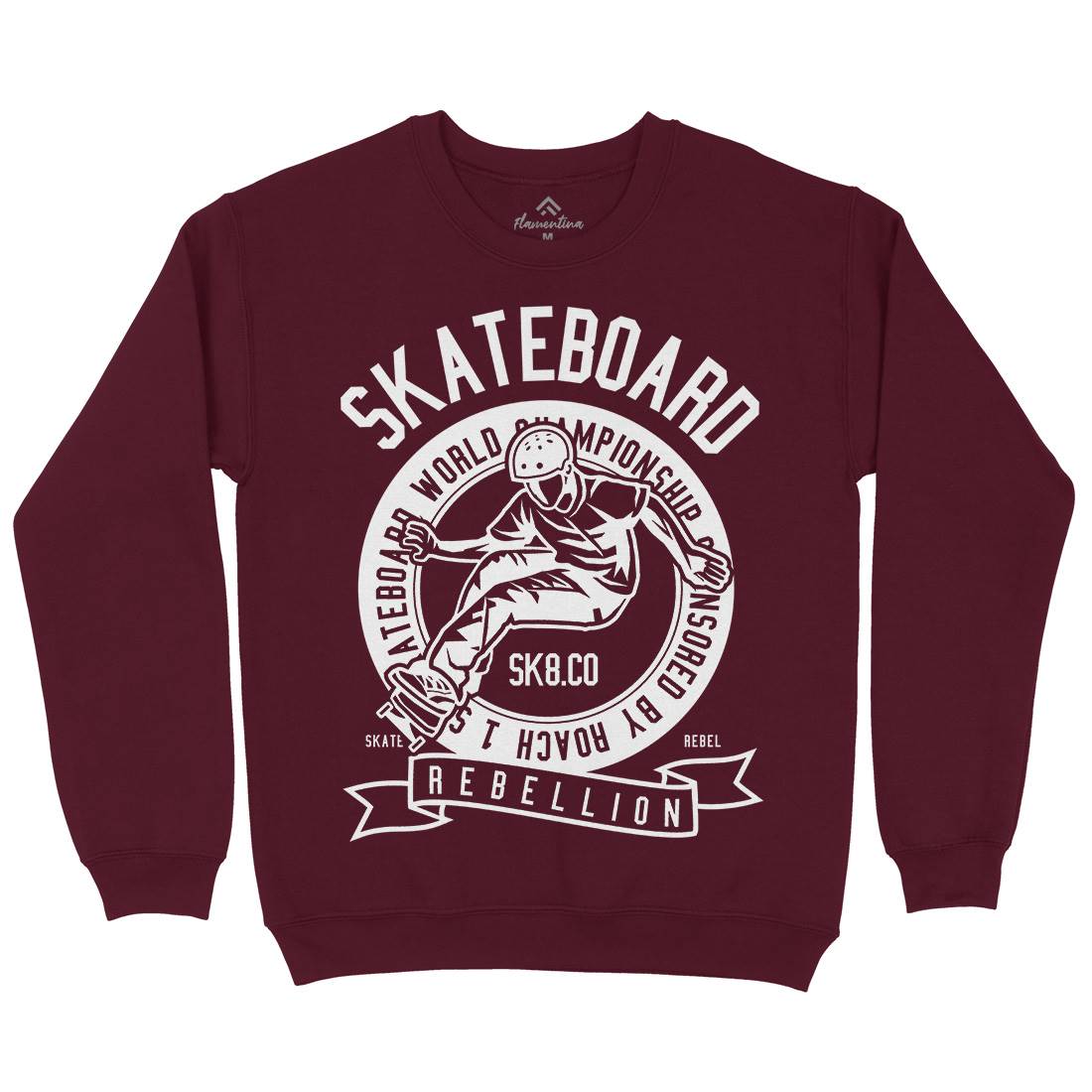 Skateboard Rebellion Kids Crew Neck Sweatshirt Skate B624
