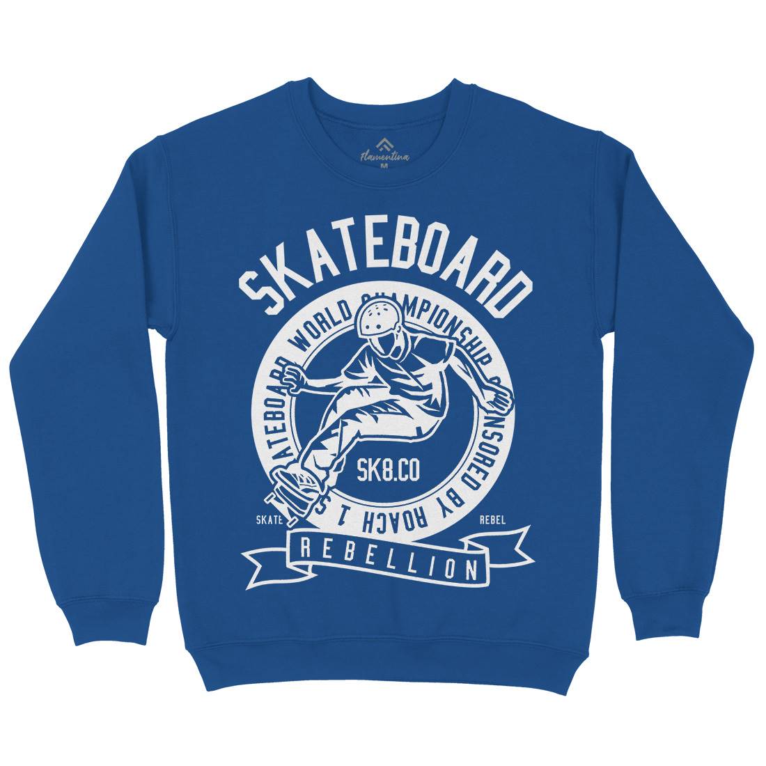 Skateboard Rebellion Mens Crew Neck Sweatshirt Skate B624
