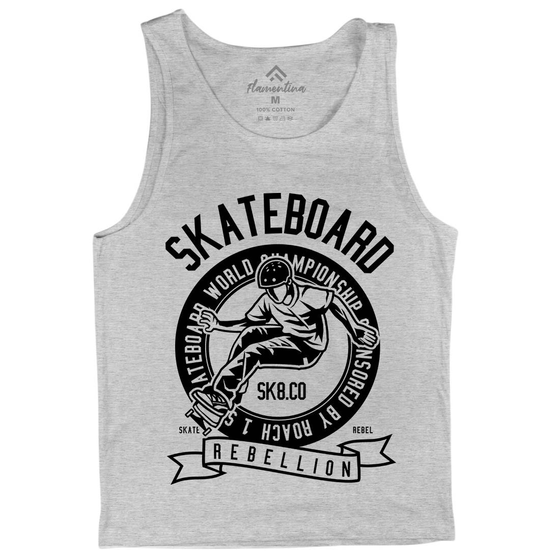 Skateboard Rebellion Mens Tank Top Vest Skate B624