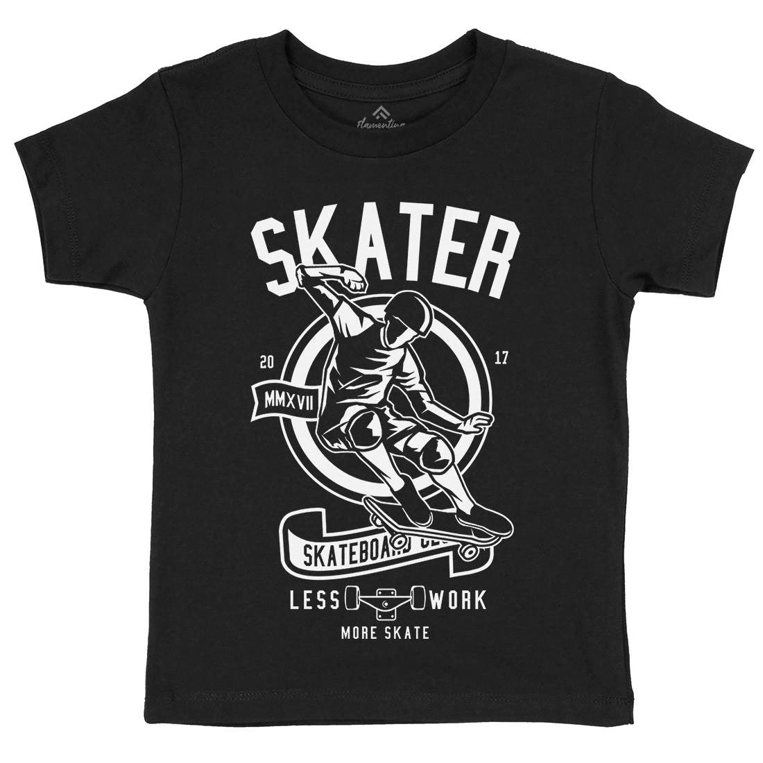 Skater Kids Organic Crew Neck T-Shirt Skate B625