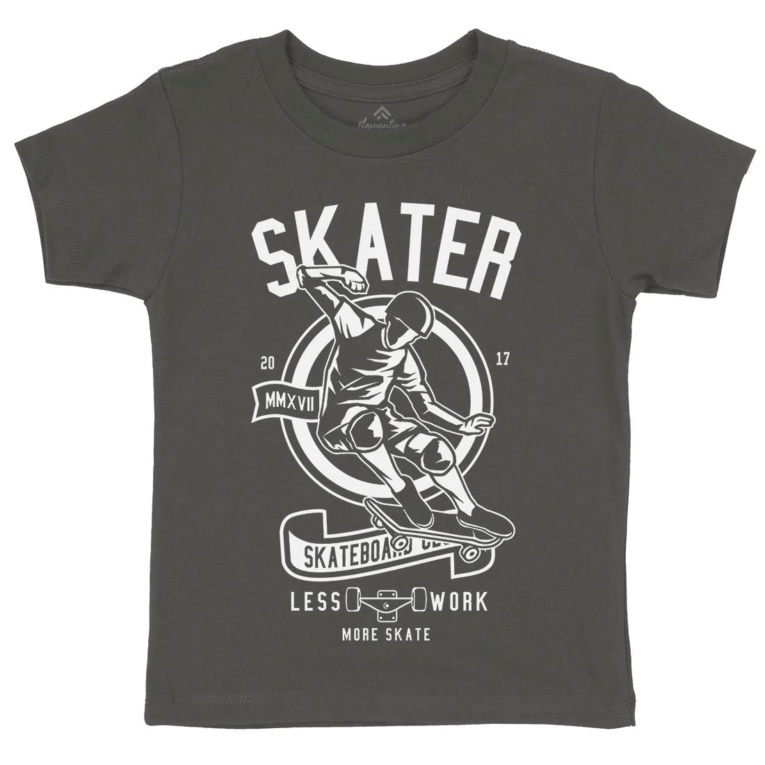 Skater Kids Crew Neck T-Shirt Skate B625