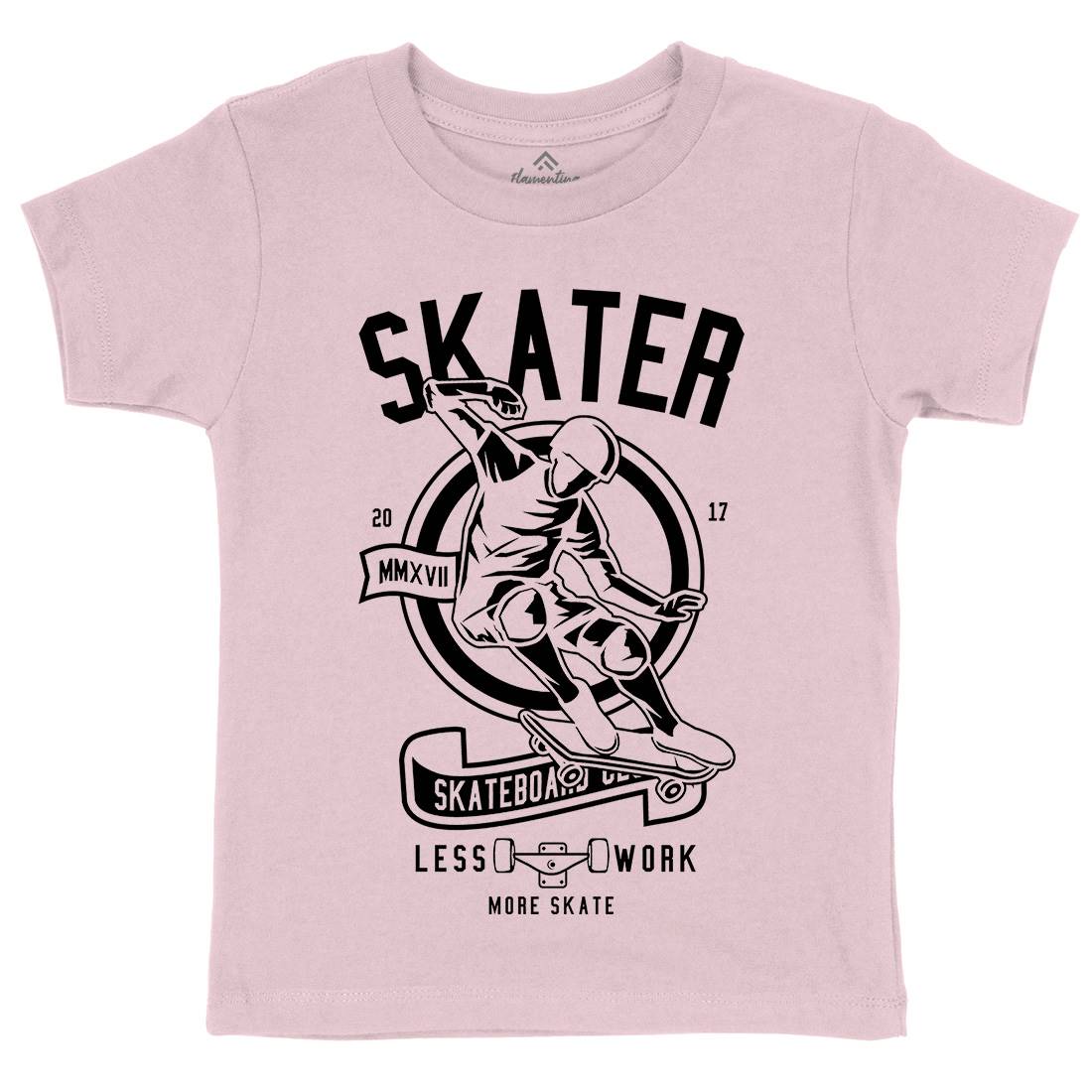Skater Kids Organic Crew Neck T-Shirt Skate B625