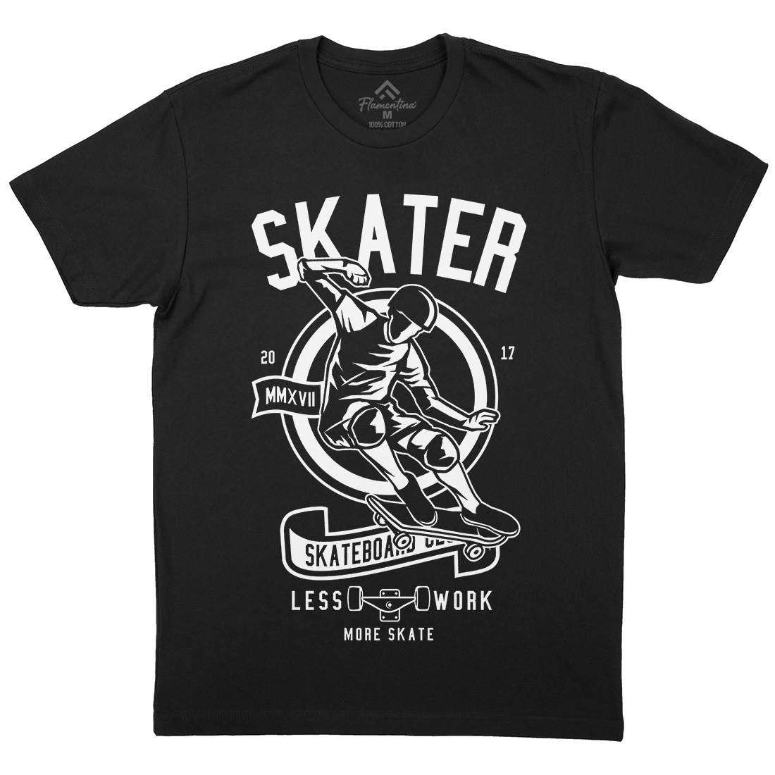 Skater Mens Crew Neck T-Shirt Skate B625