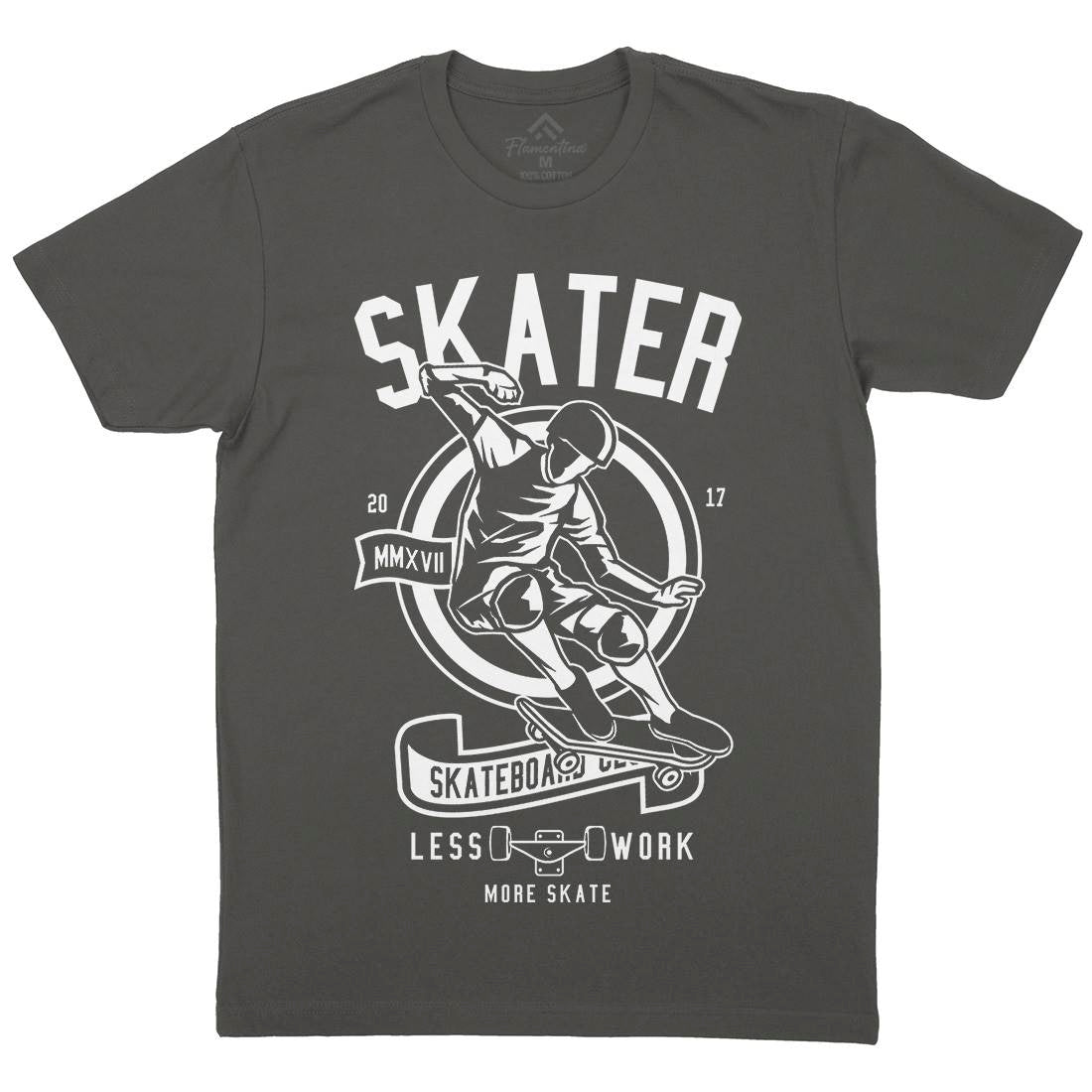 Skater Mens Crew Neck T-Shirt Skate B625