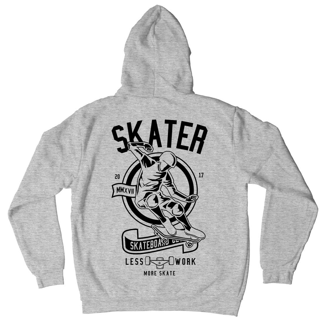 Skater Mens Hoodie With Pocket Skate B625