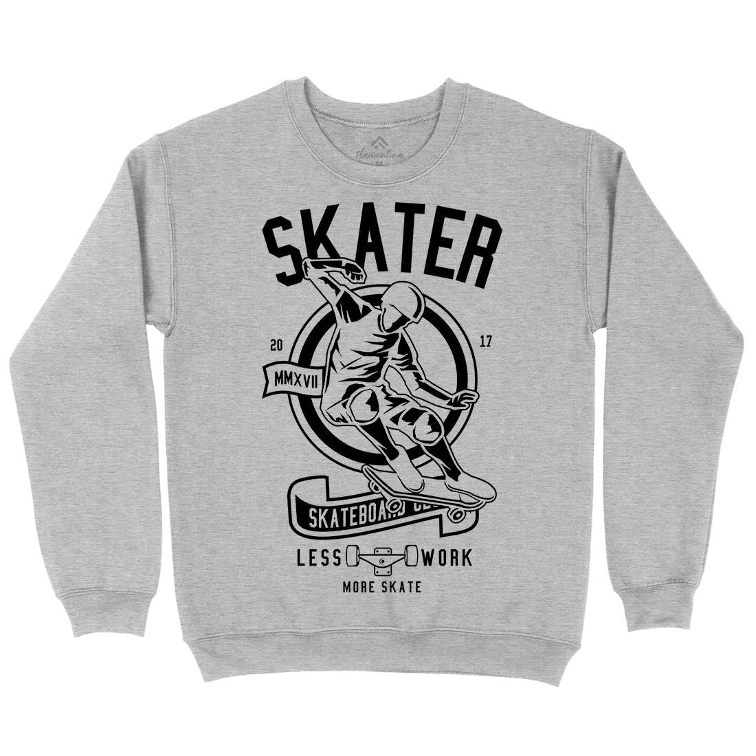 Skater Mens Crew Neck Sweatshirt Skate B625