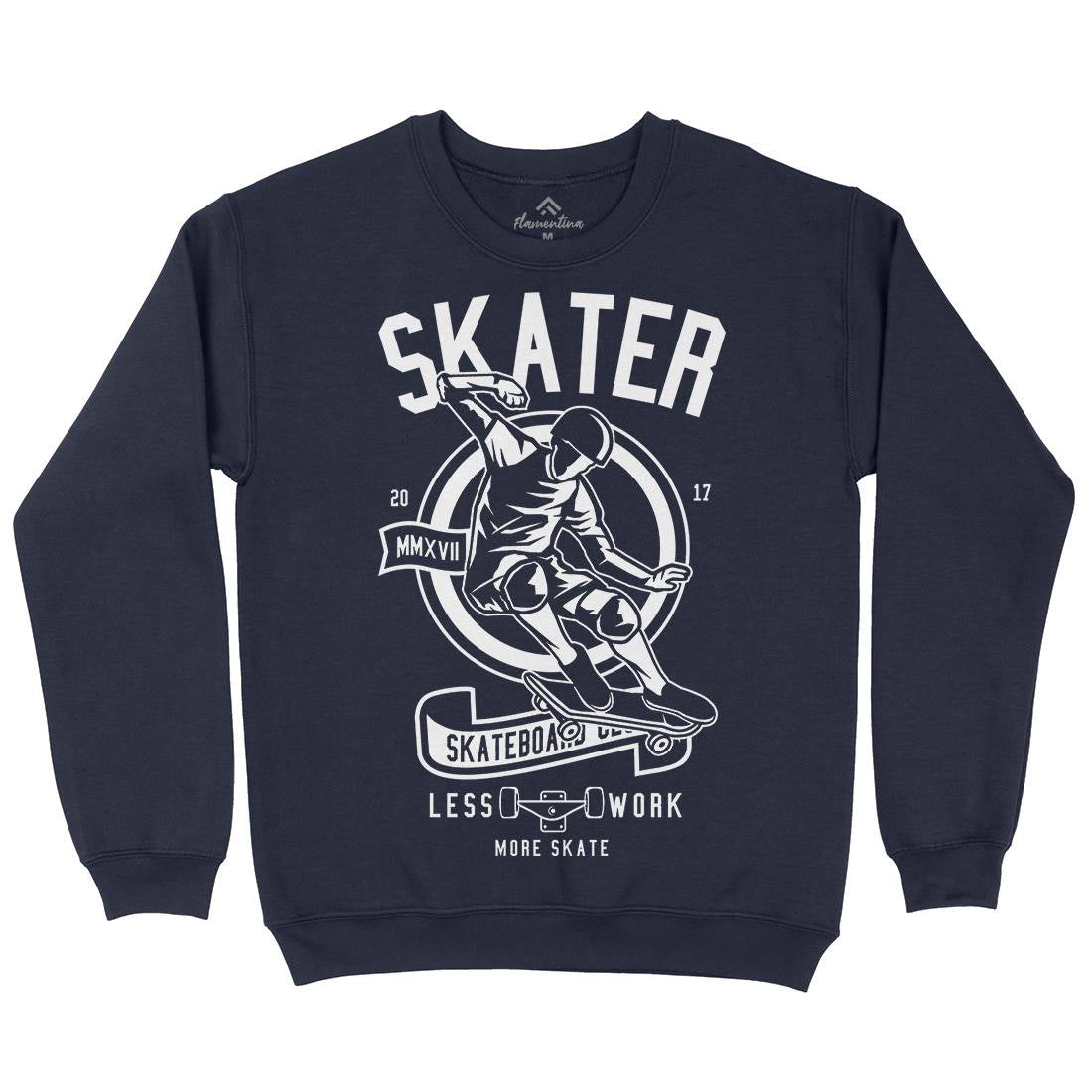 Skater Mens Crew Neck Sweatshirt Skate B625
