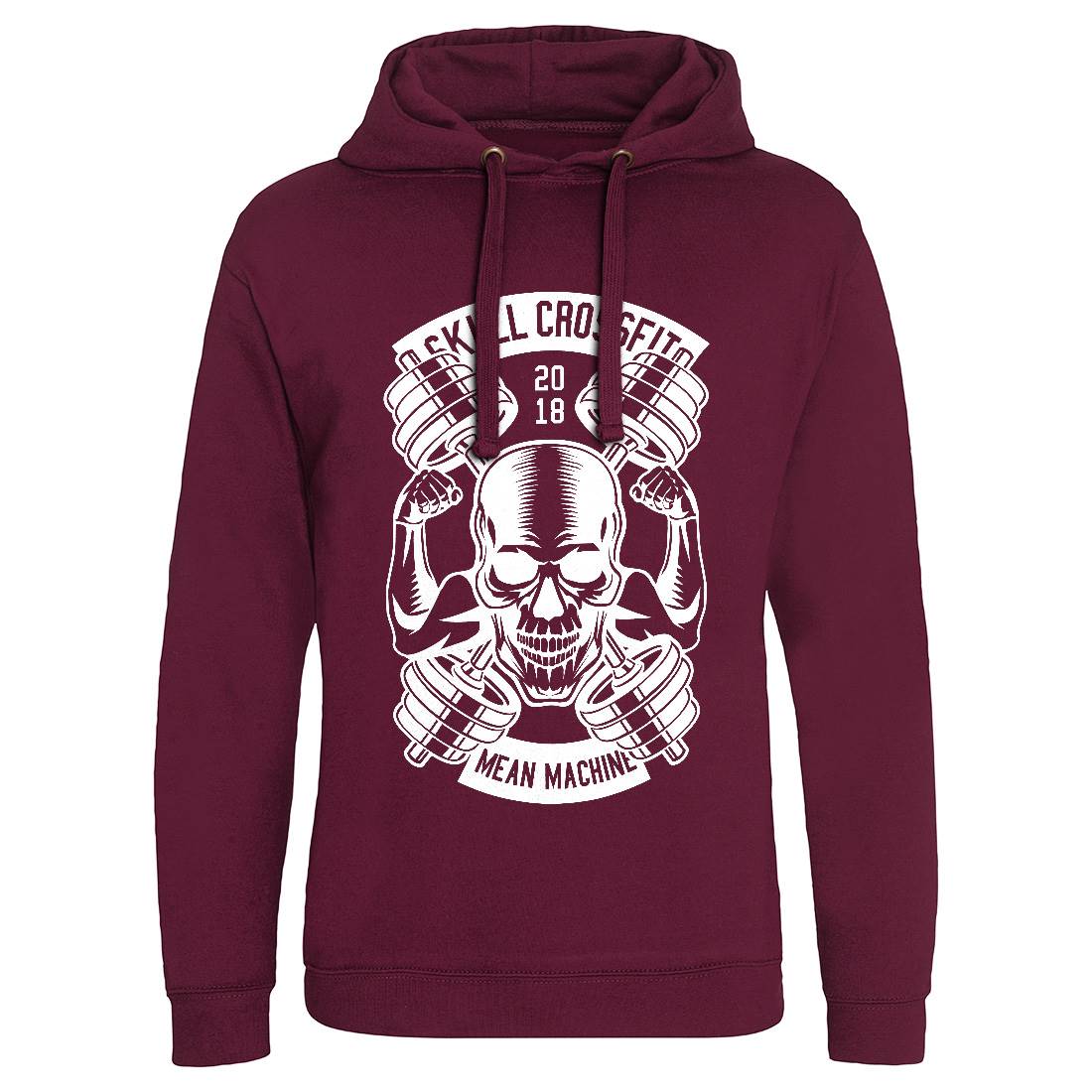 Skull Cross Fit Mens Hoodie Without Pocket Gym B627