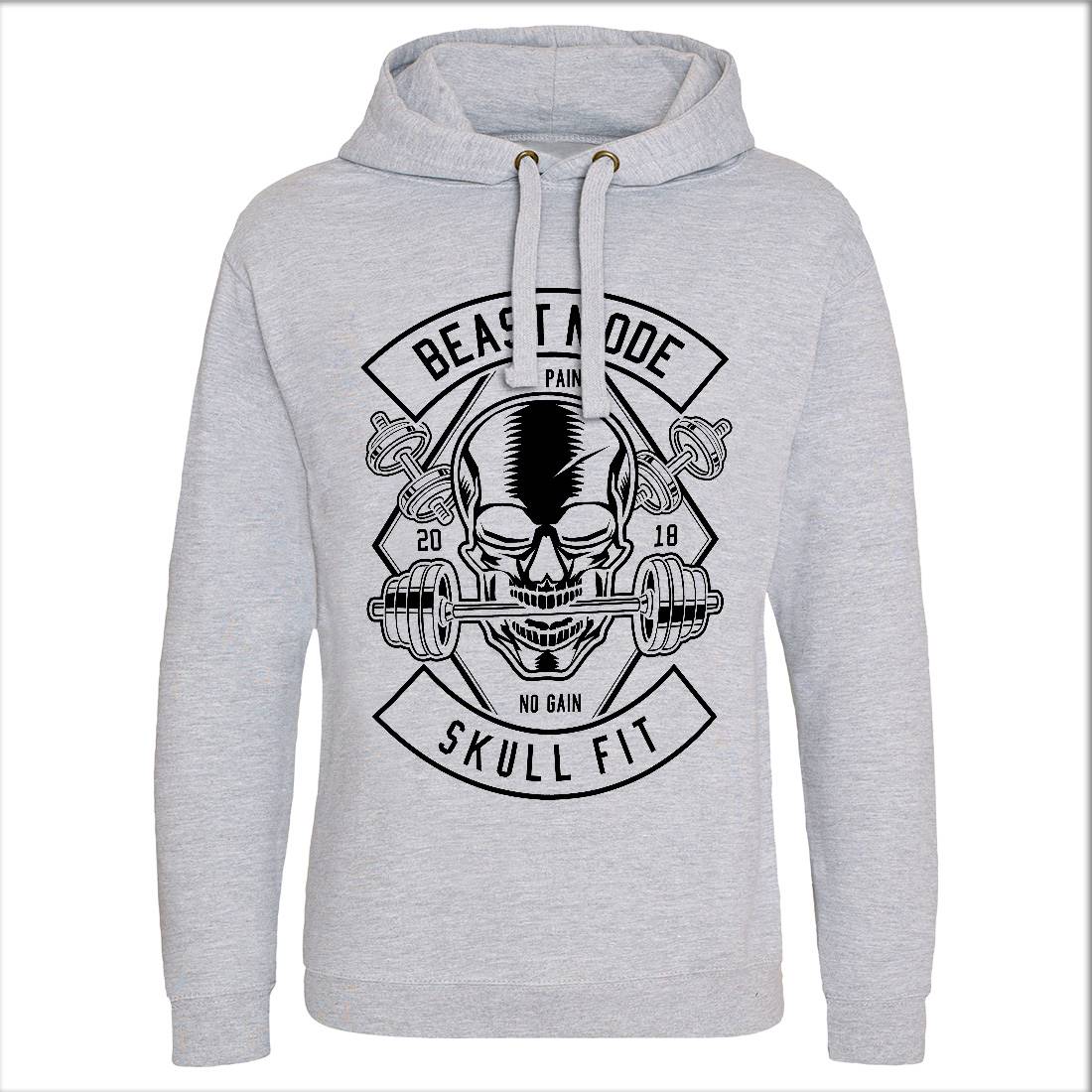 Skull Fit Mens Hoodie Without Pocket Gym B628