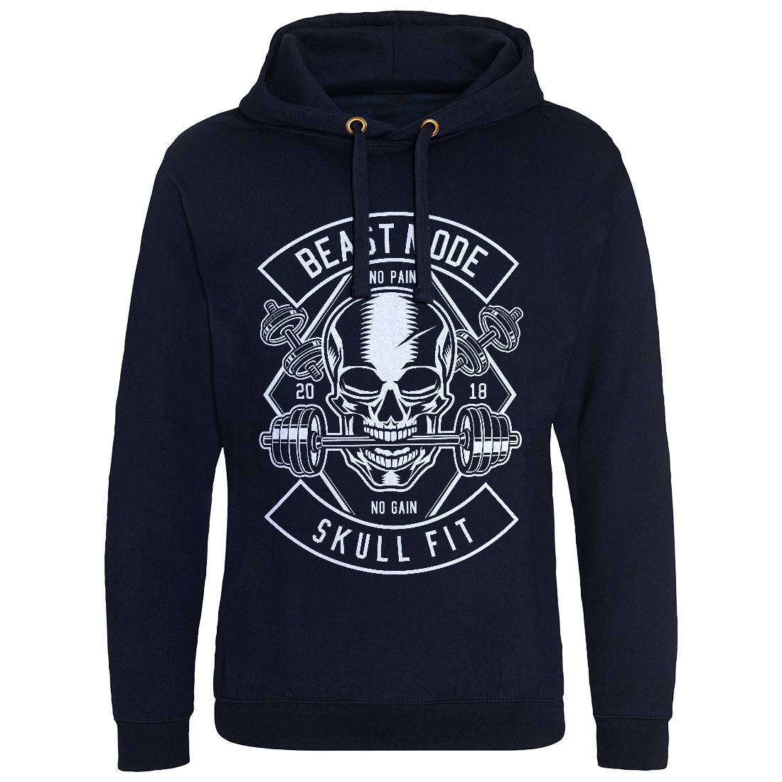 Skull Fit Mens Hoodie Without Pocket Gym B628