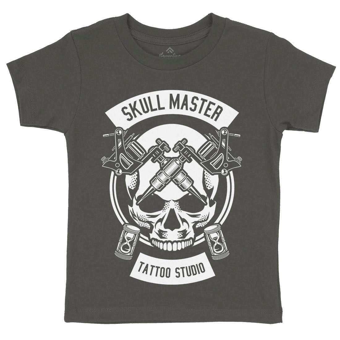 Skull Master Kids Crew Neck T-Shirt Tattoo B630