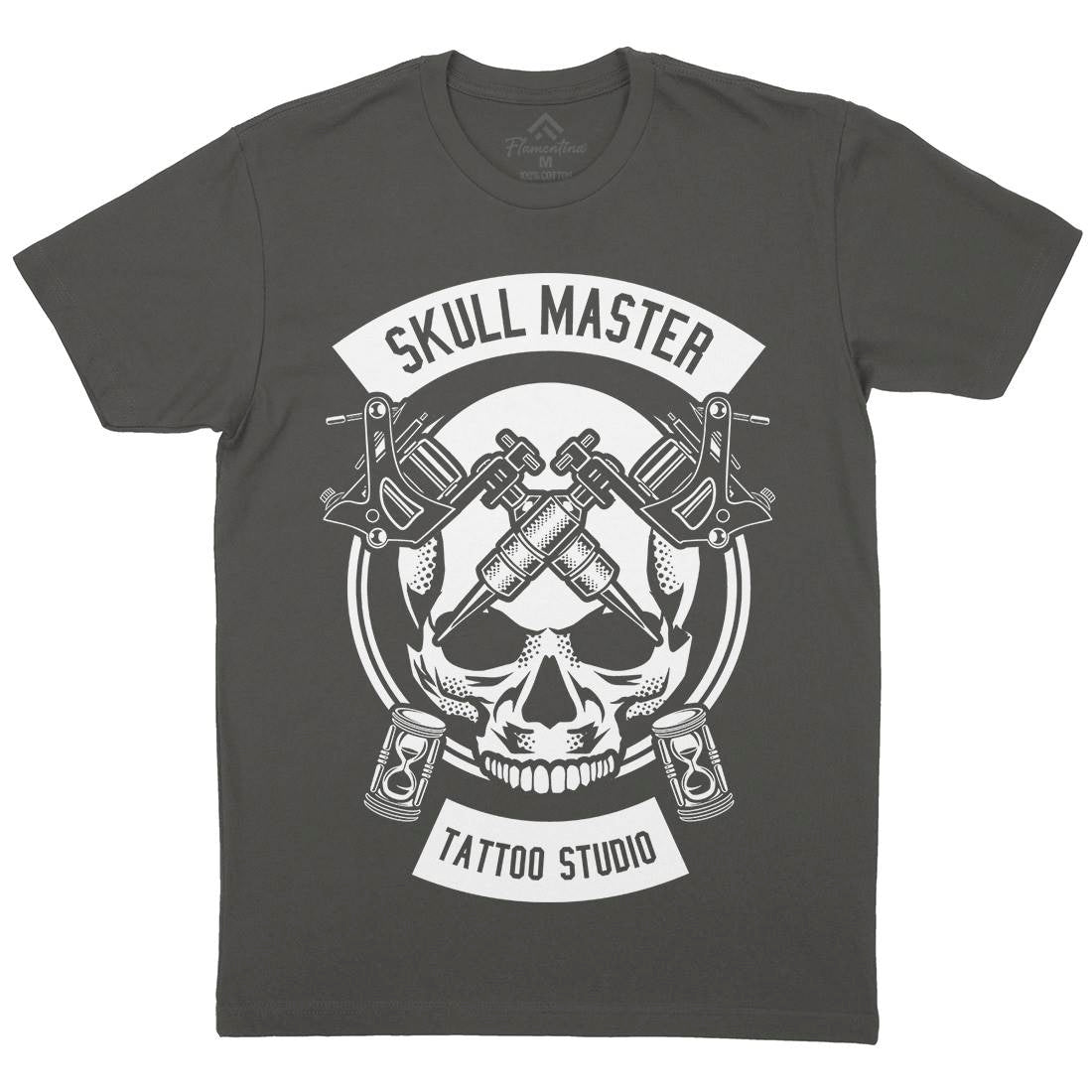 Skull Master Mens Crew Neck T-Shirt Tattoo B630