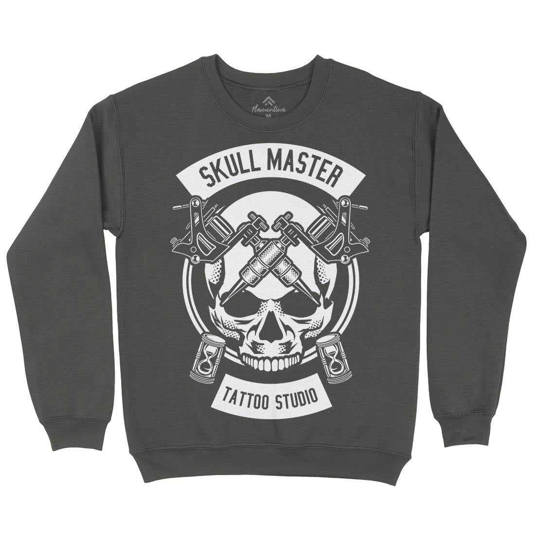 Skull Master Mens Crew Neck Sweatshirt Tattoo B630