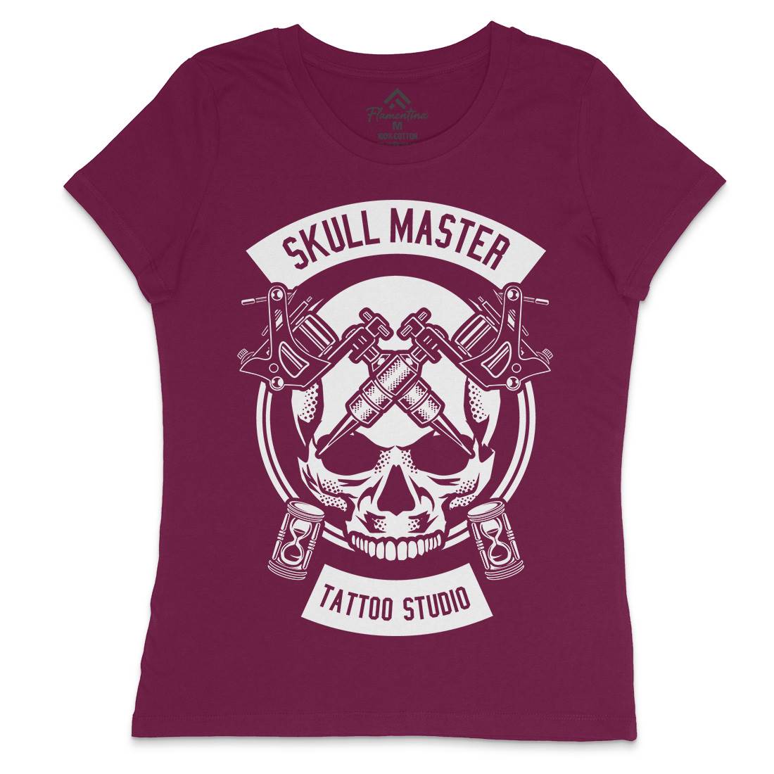 Skull Master Womens Crew Neck T-Shirt Tattoo B630