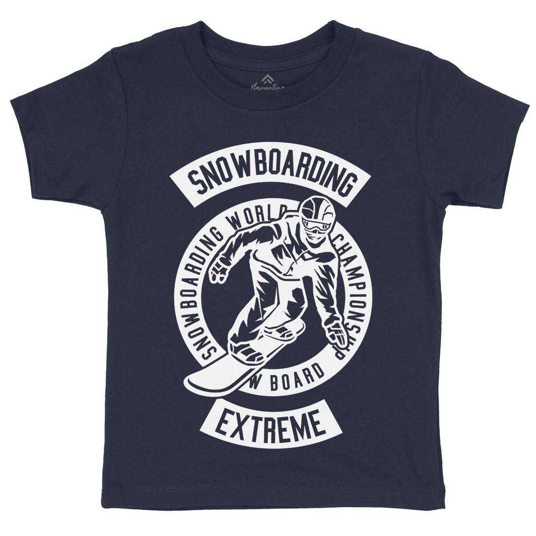Snowboard Kids Organic Crew Neck T-Shirt Sport B633